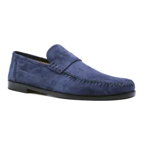 16-500-NVY PARMA Sueded Loafer, Navy