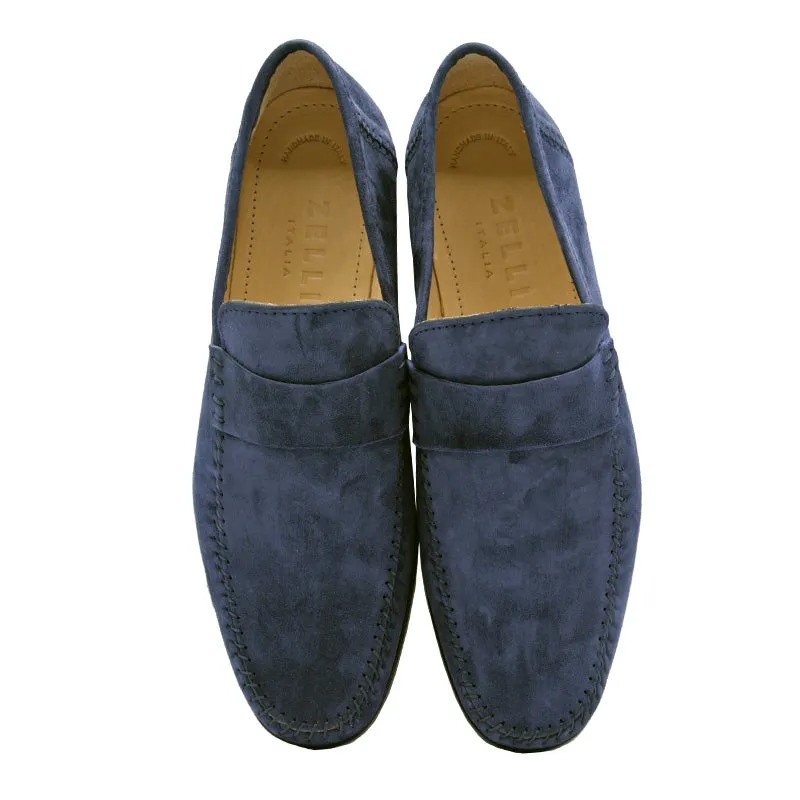 16-500-NVY PARMA Sueded Loafer, Navy