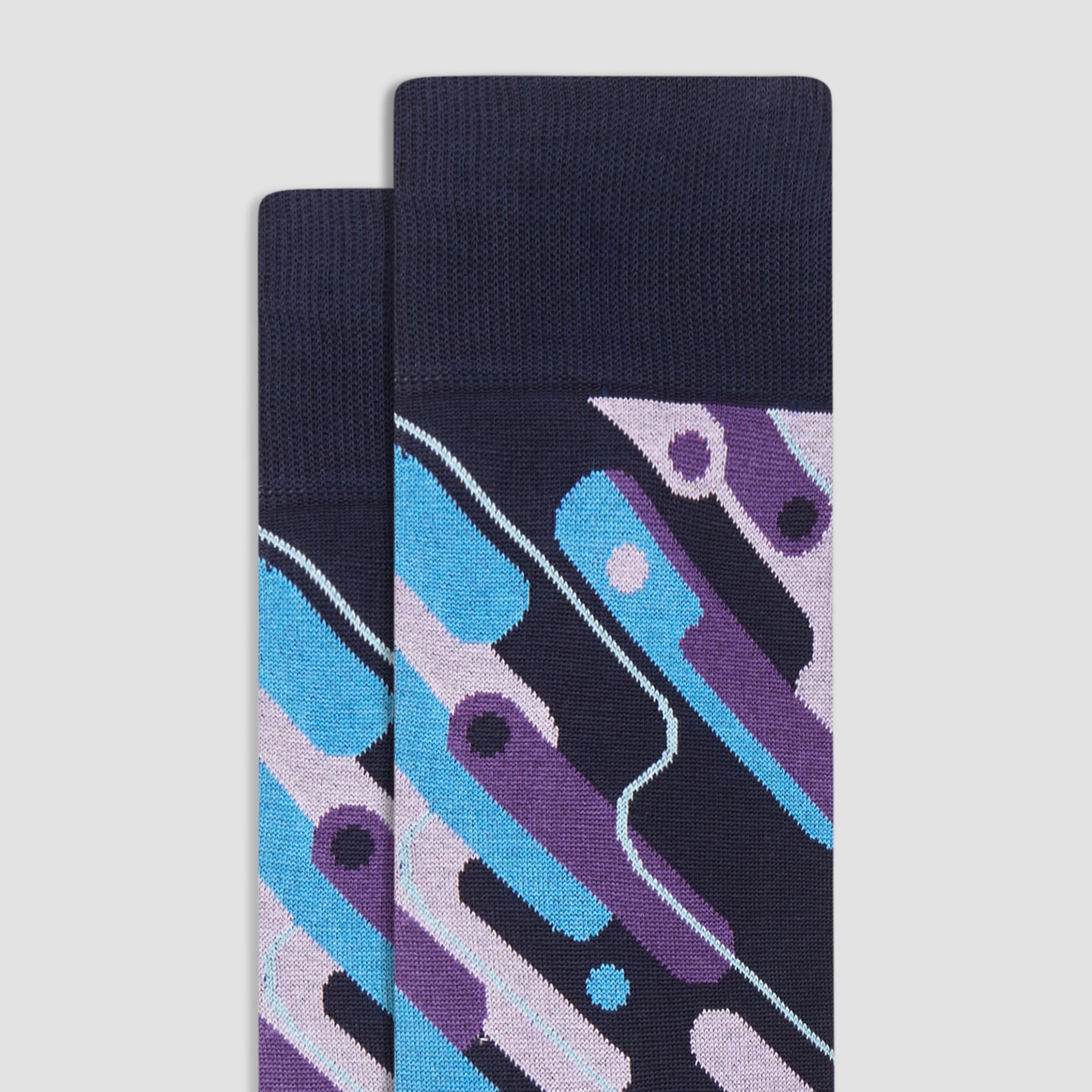 Abstract Mid-Calf Socks