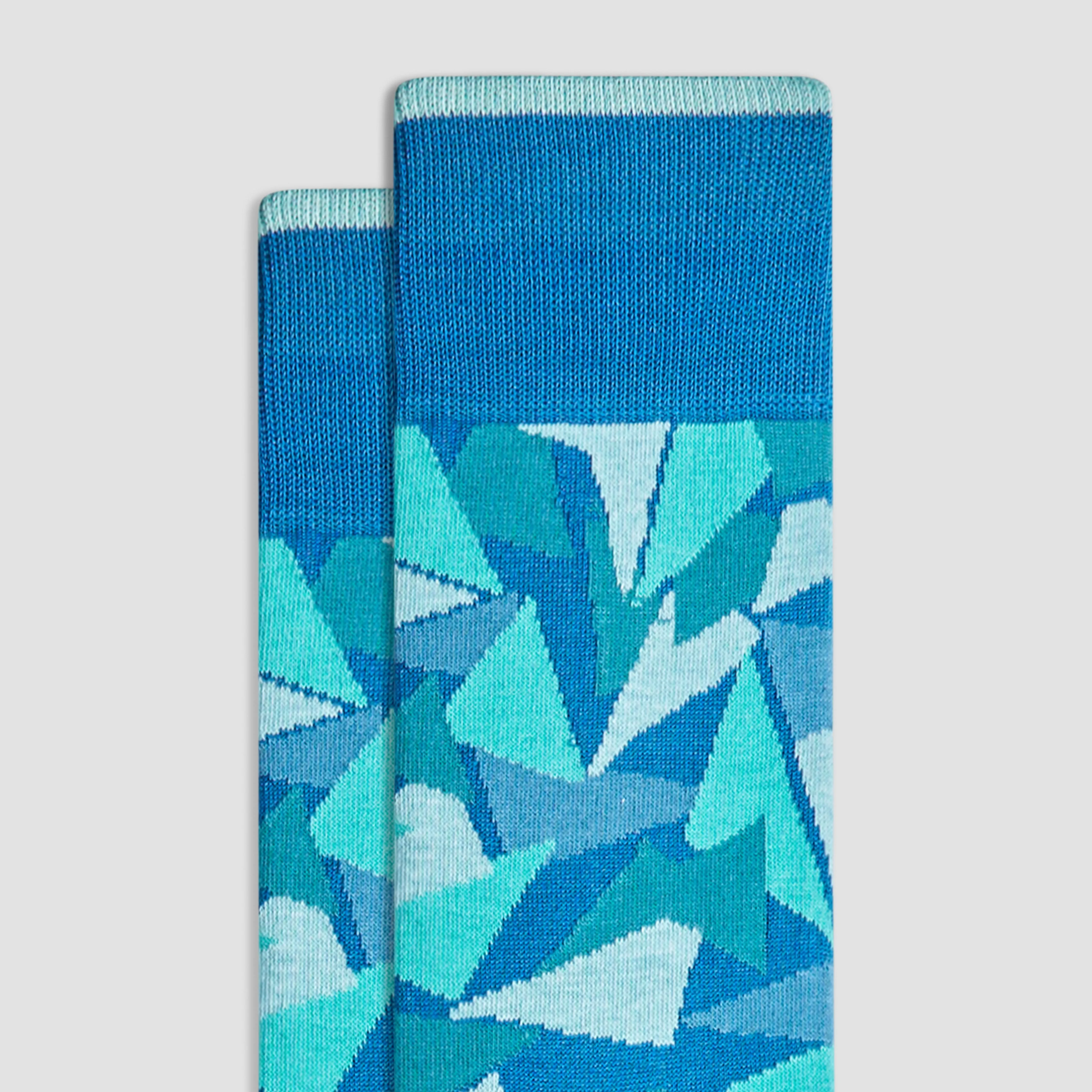 Abstract Mid-Calf Socks