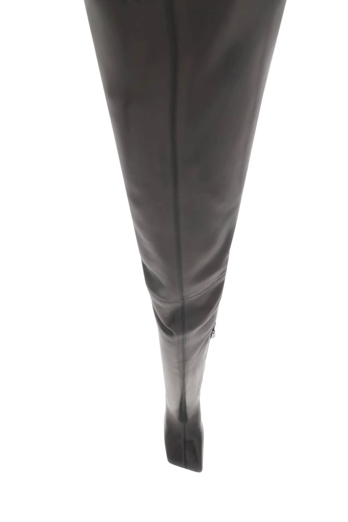 Amina Muaddi Marine Thigh High Boots (Size - 39)