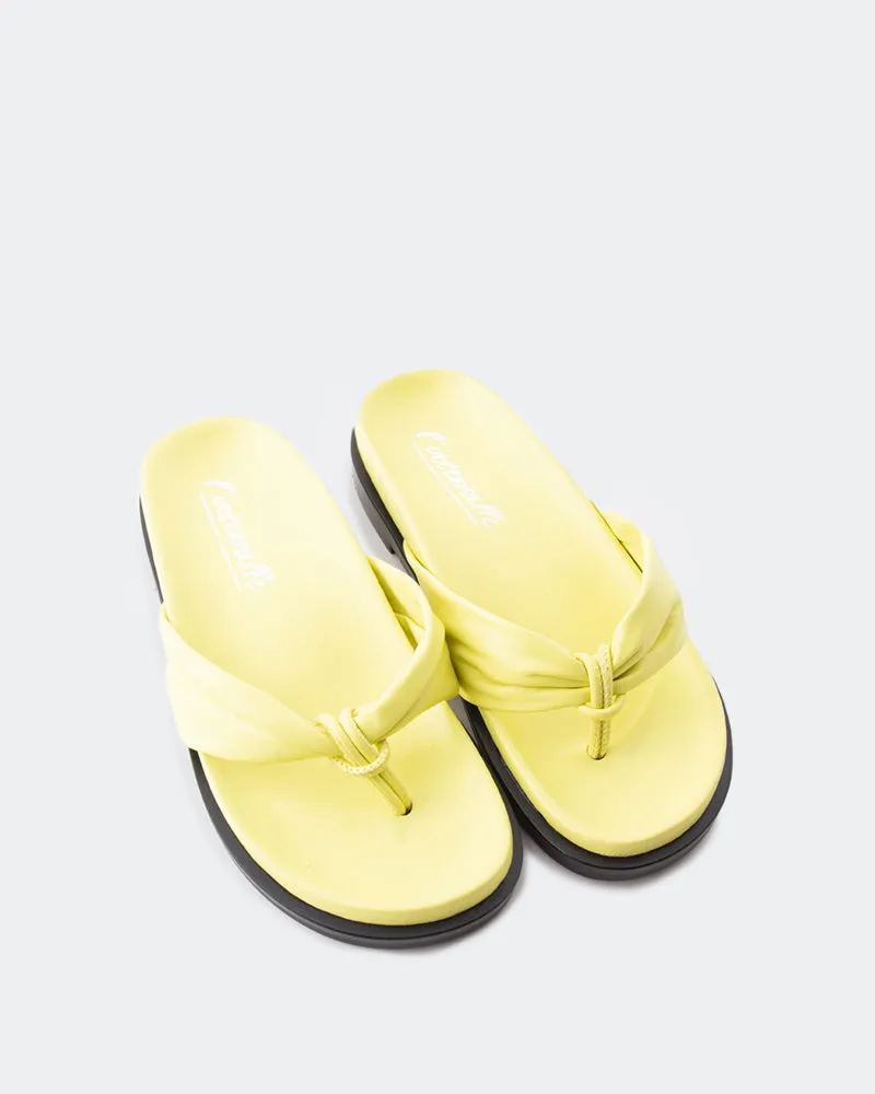 Aminta Yellow Leather