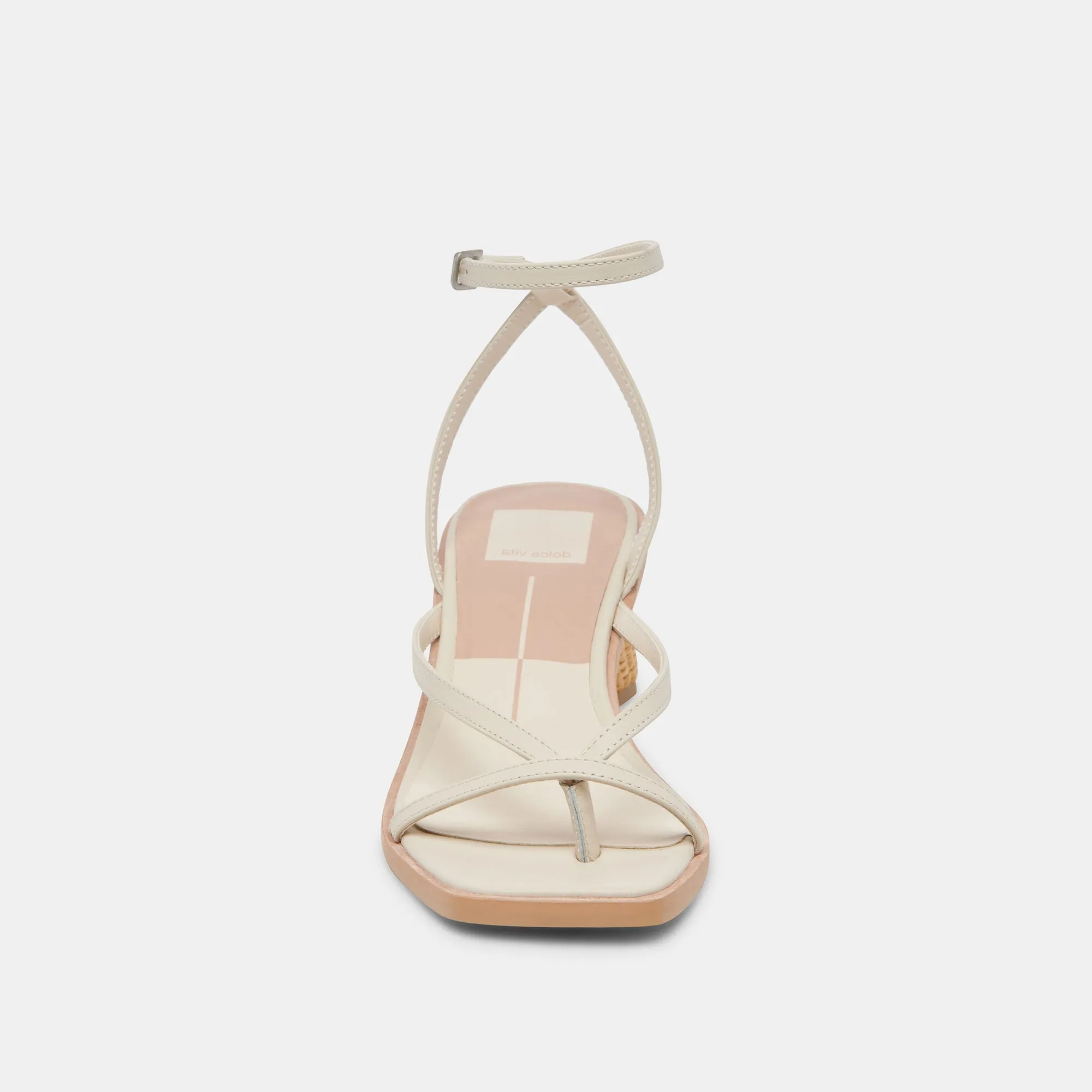 BANITA WIDE SANDALS IVORY LEATHER