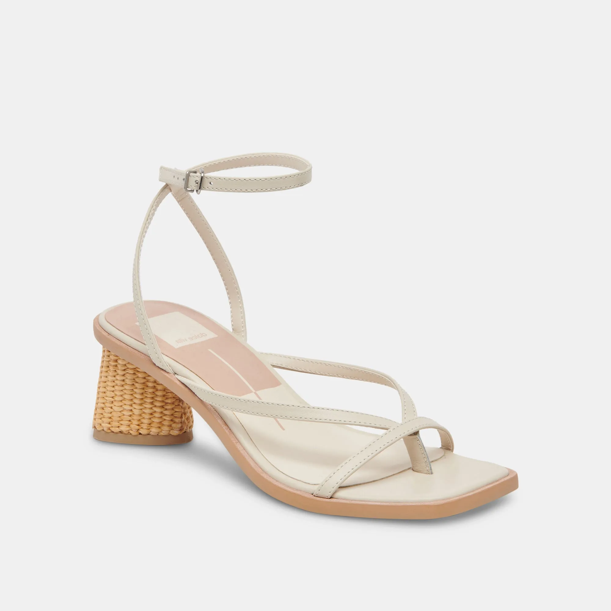 BANITA WIDE SANDALS IVORY LEATHER