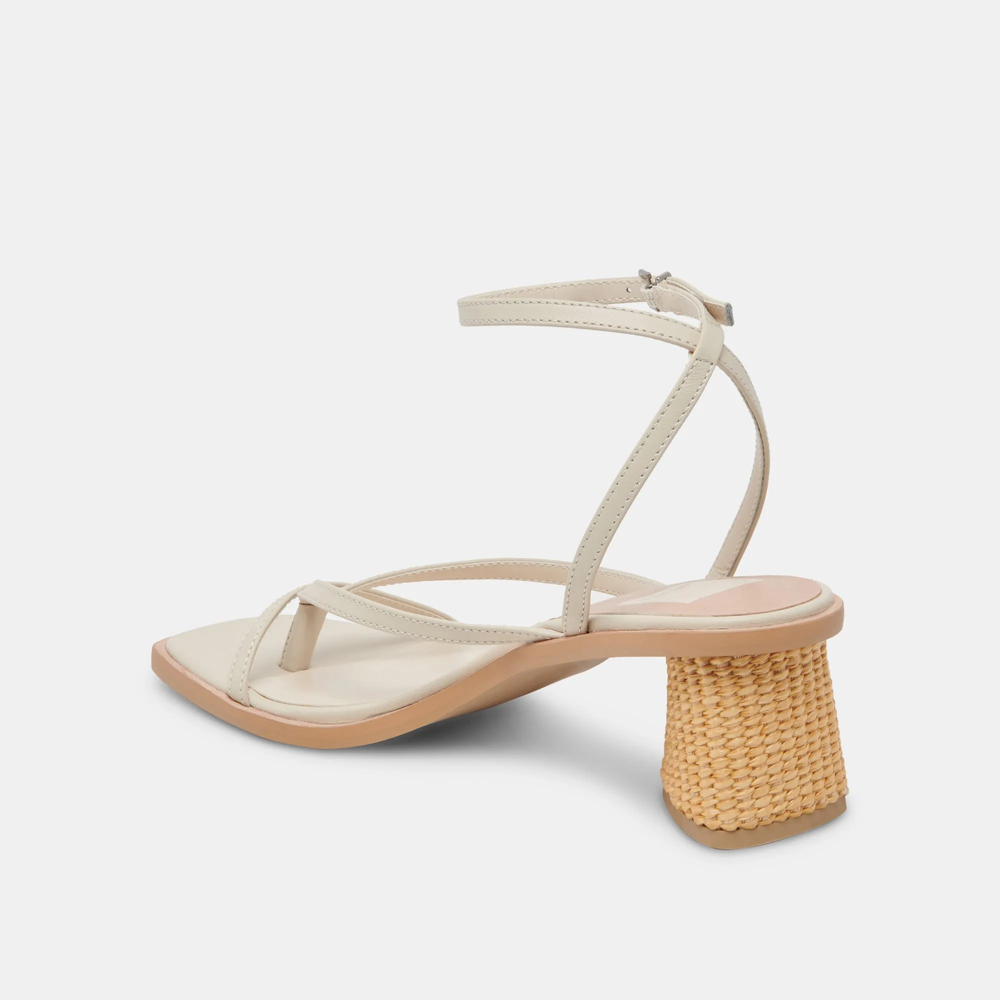 BANITA WIDE SANDALS IVORY LEATHER