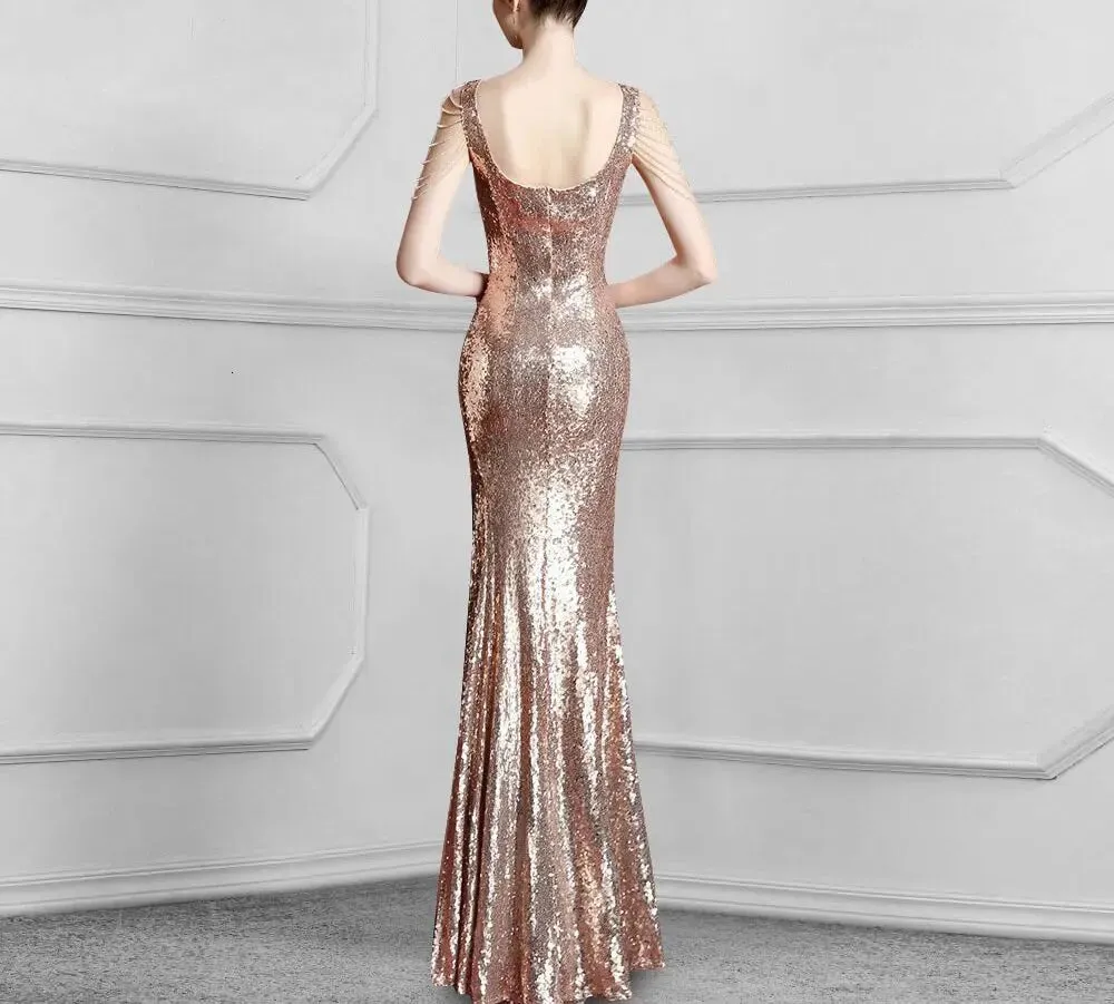 Belinda Elegant Sequins Mermaid Evening Dress