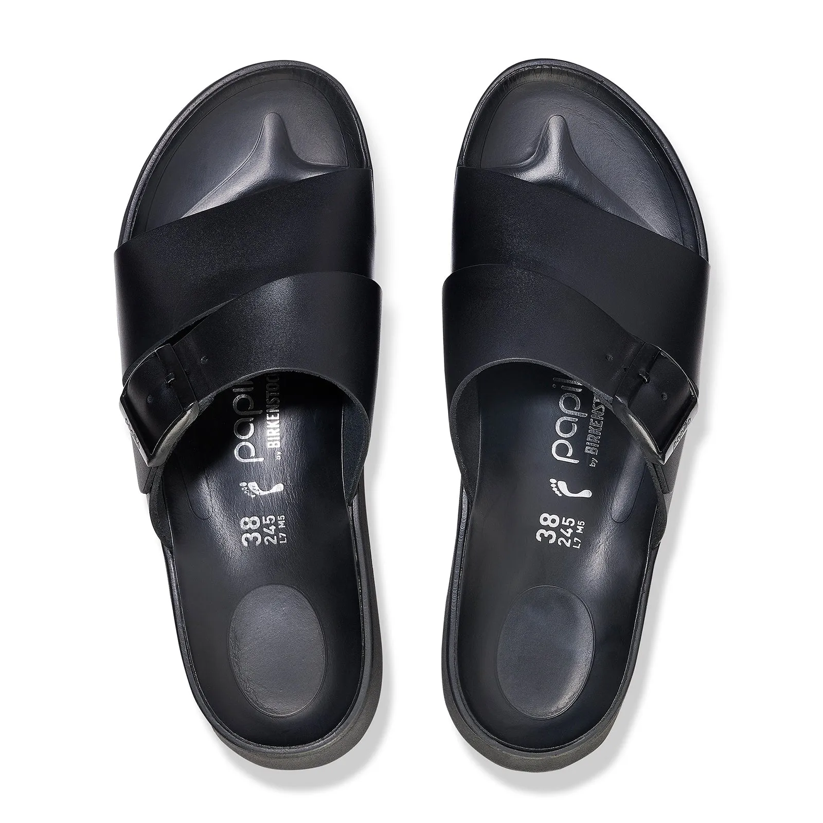 Birkenstock Almina Slide Sandal (Women) - Black Leather