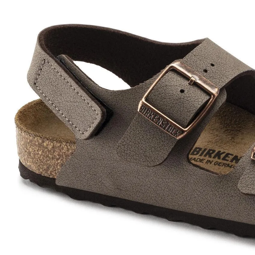 Birkenstock GS (Grade School) Milano Mocha Nubuck Velcro