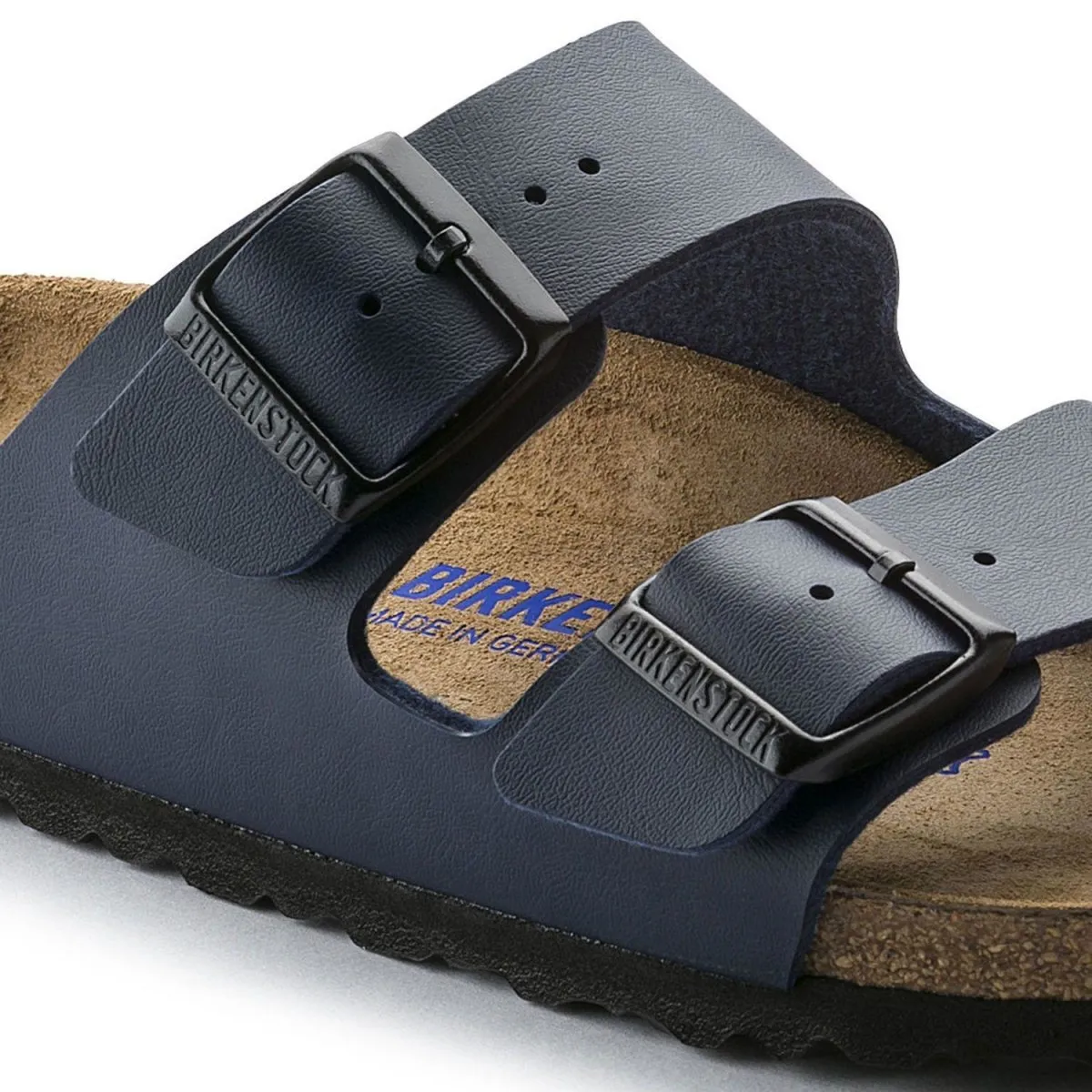 Birkenstock Women's Arizona Soft Footbed Navy Birko-Flor