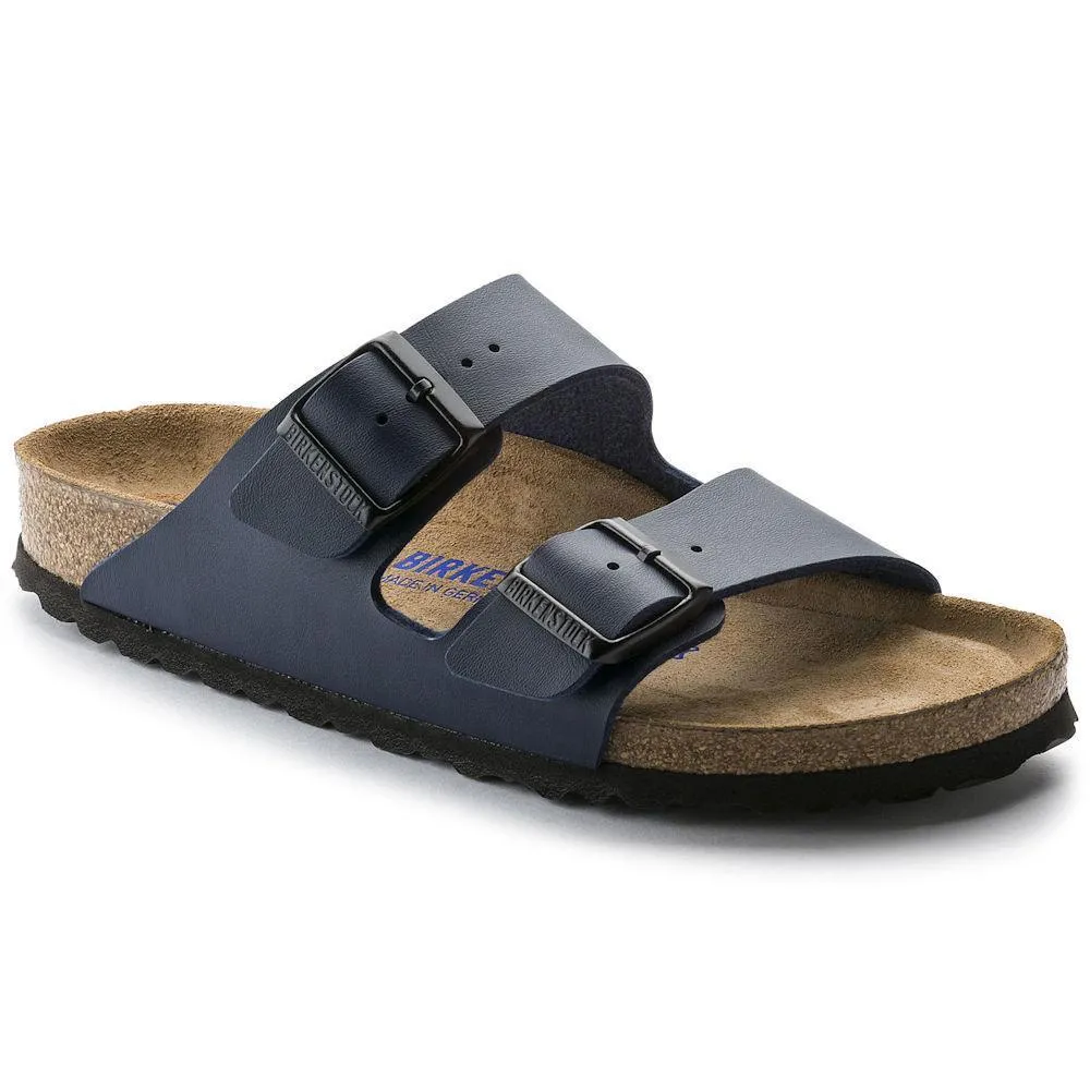 Birkenstock Women's Arizona Soft Footbed Navy Birko-Flor