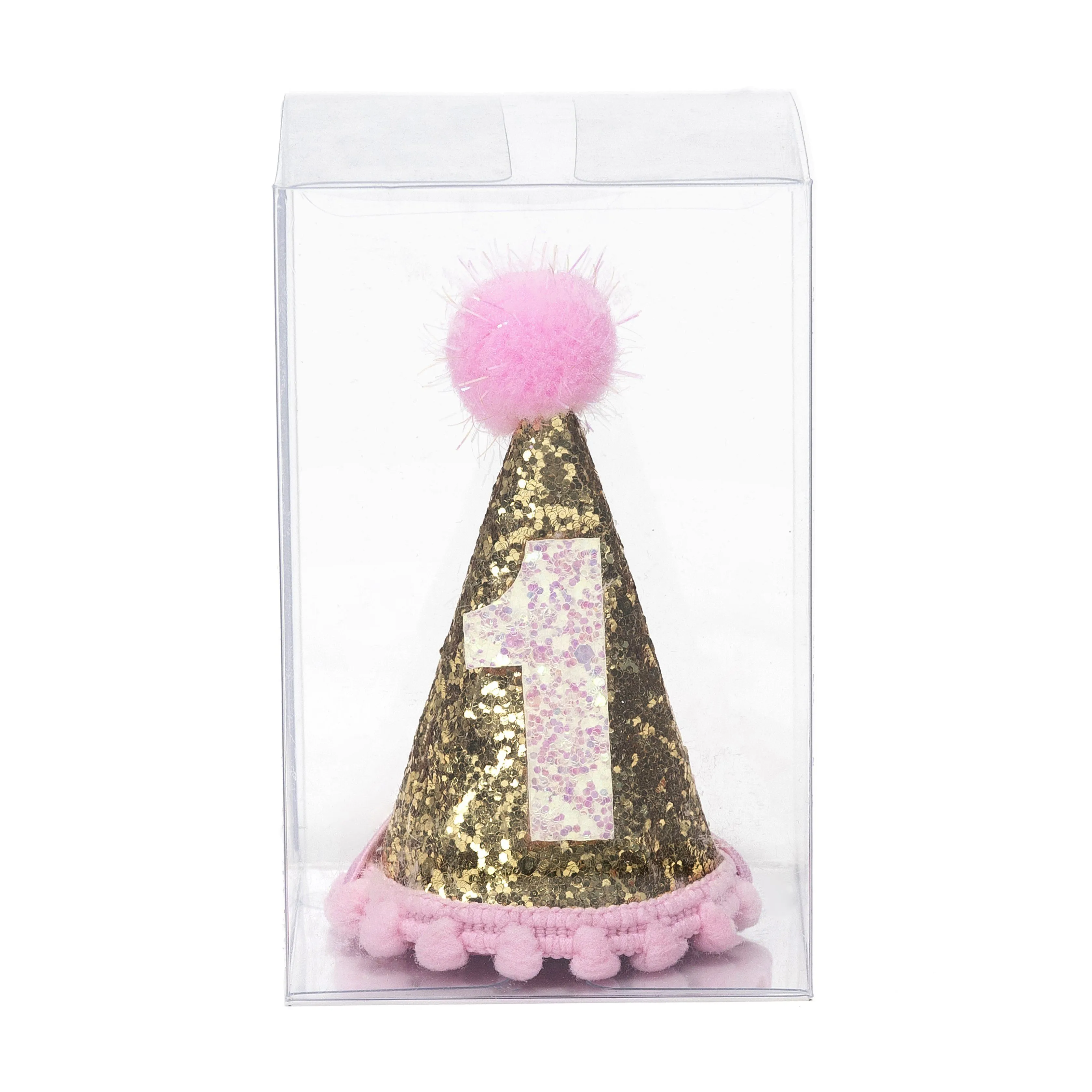 Birthday Party Hat - Gold Glitter