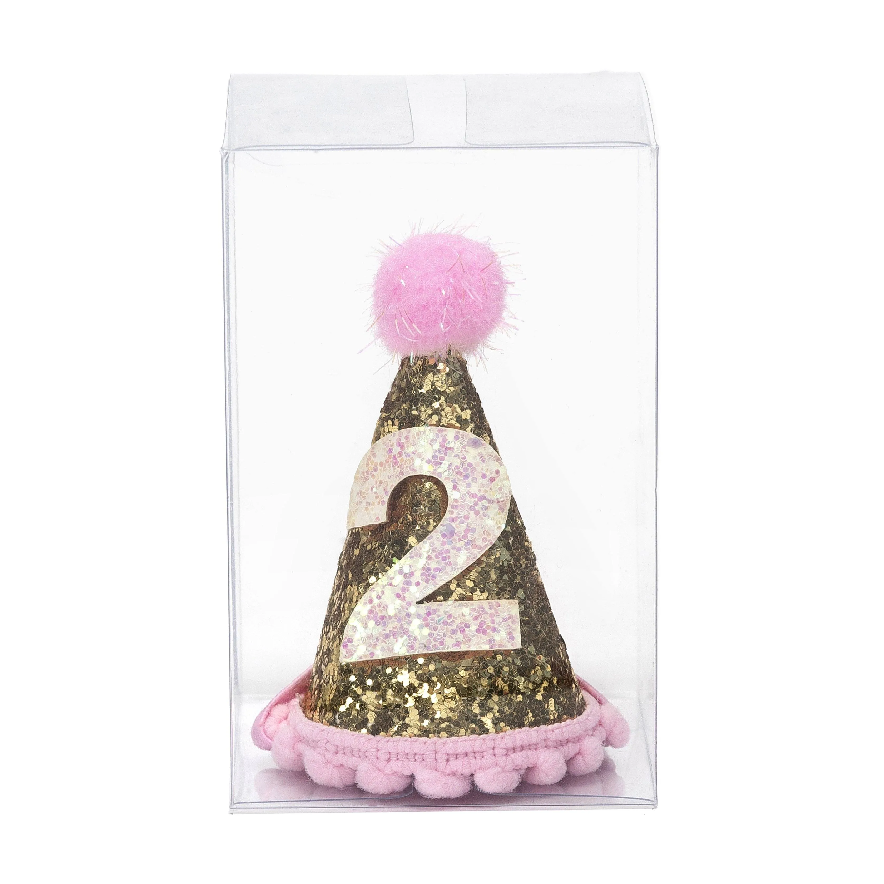 Birthday Party Hat - Gold Glitter