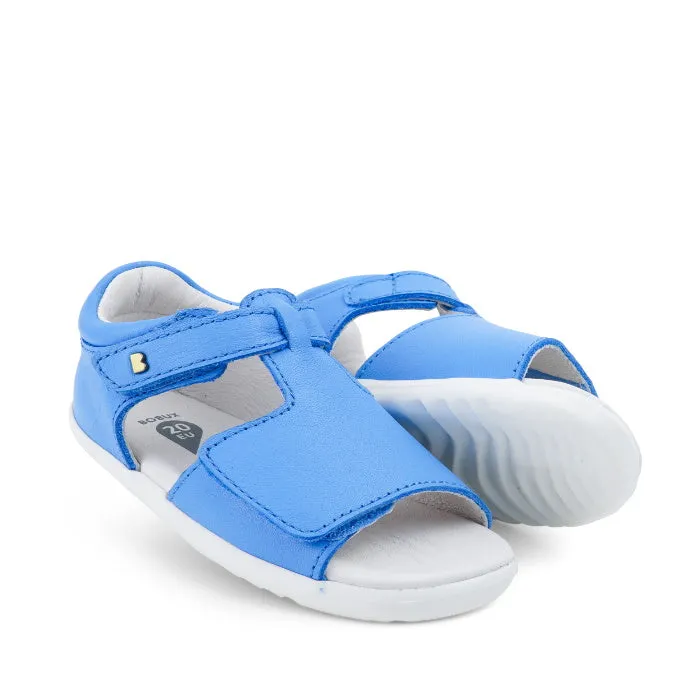 Bobux Step Up SU Mirror Blue Leather Sandal 727329 NOT RETURNABLE