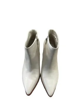 Boots Ankle Heels By Vince Camuto In Brown & White, Size: 9.5