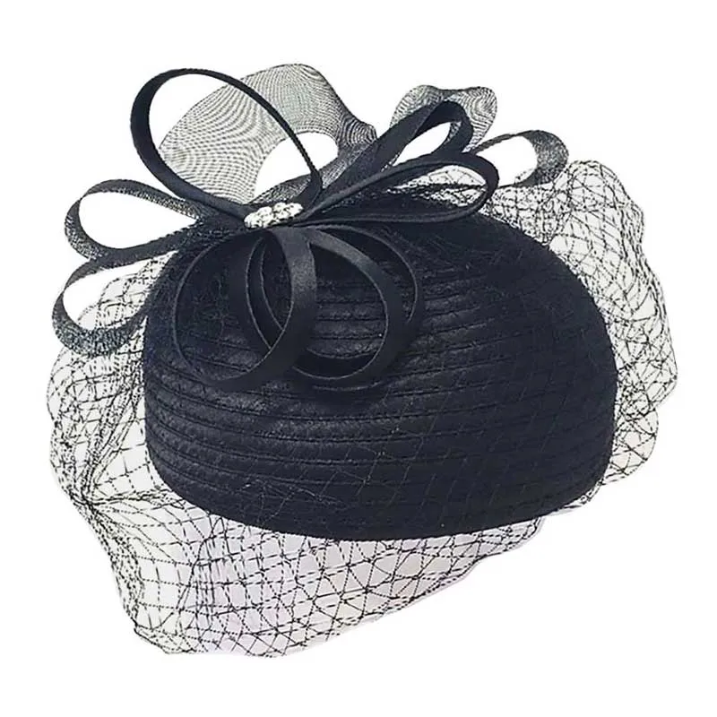 Bow Mesh Dressy Hat