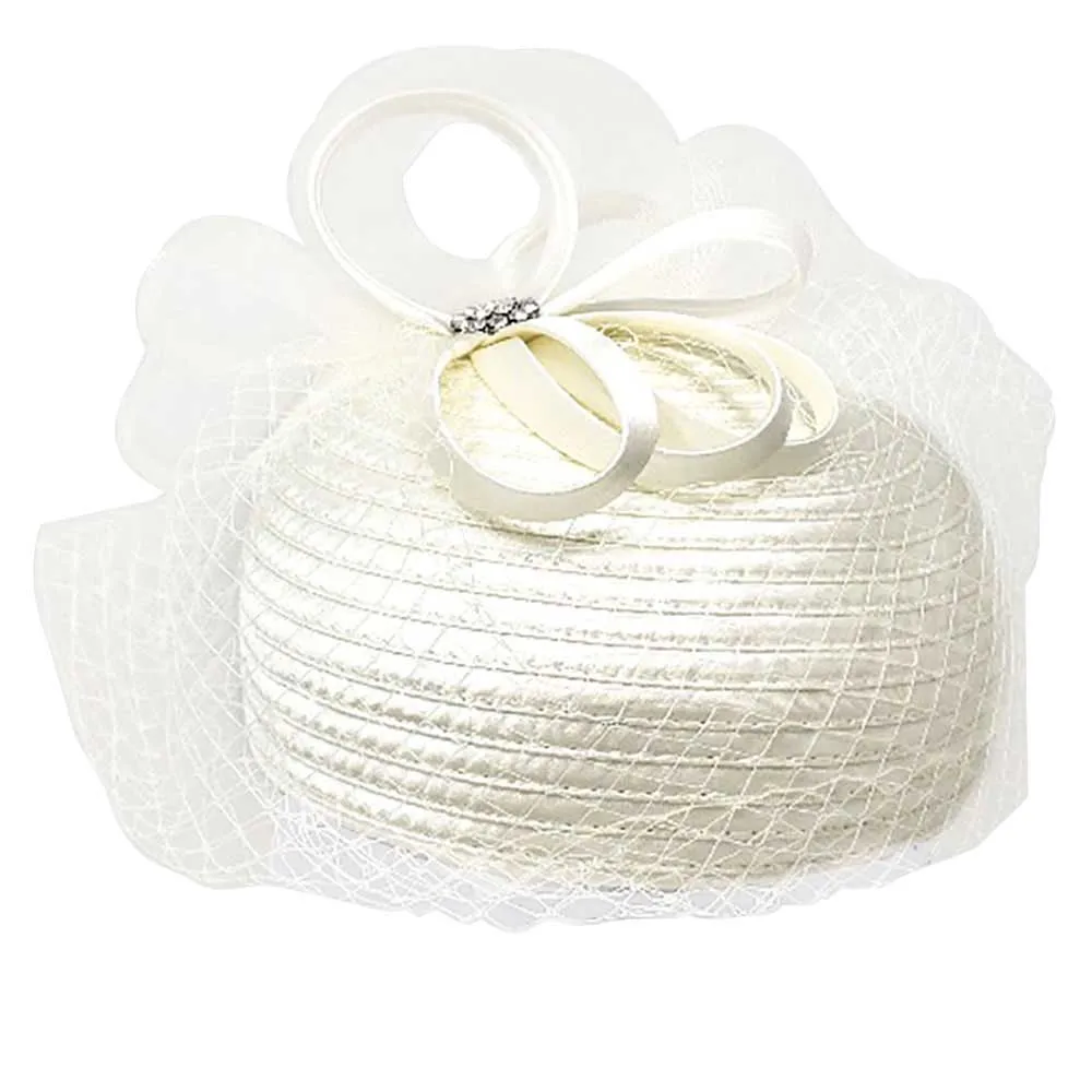 Bow Mesh Dressy Hat