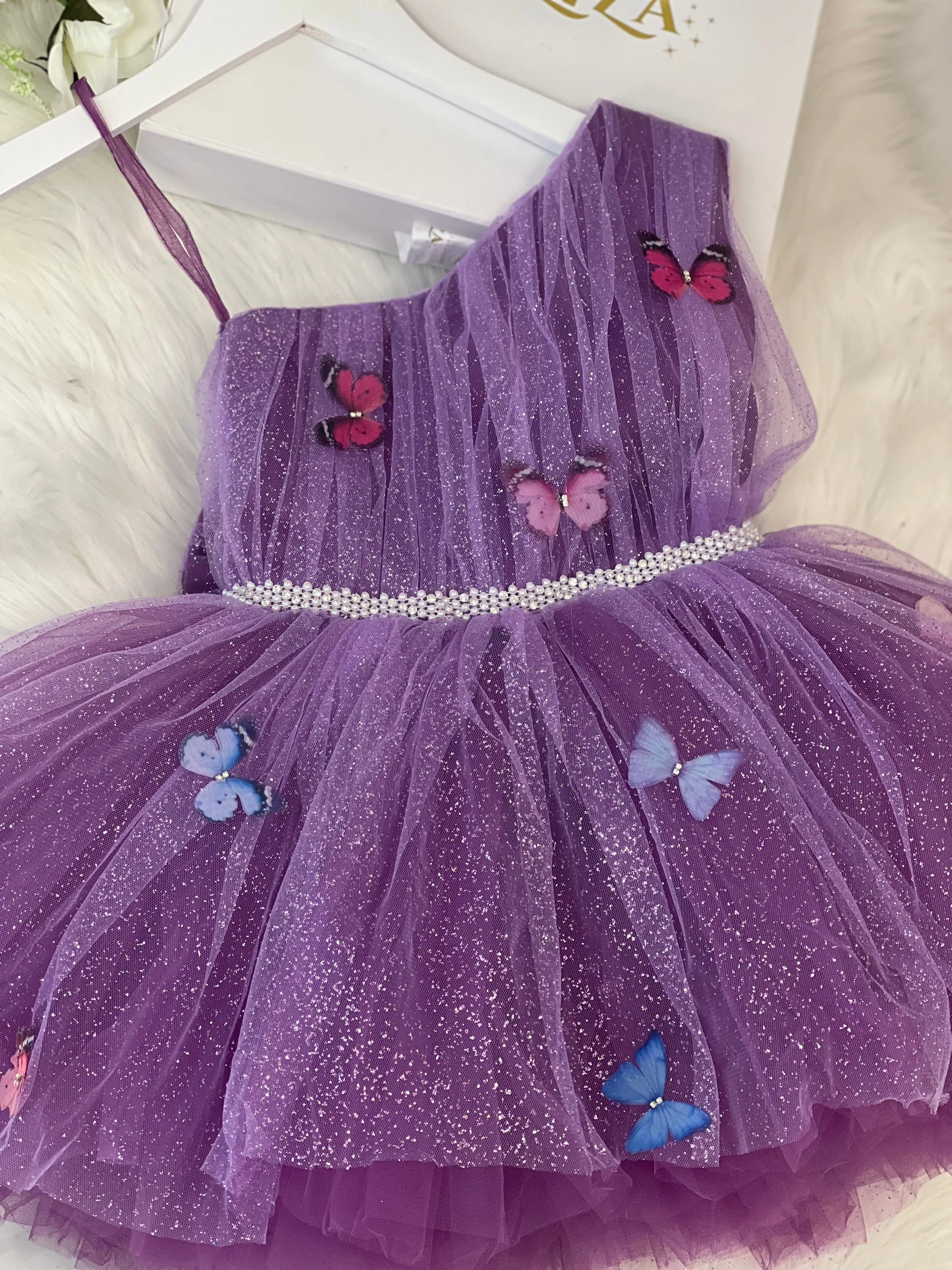 Butterfly dress in purple