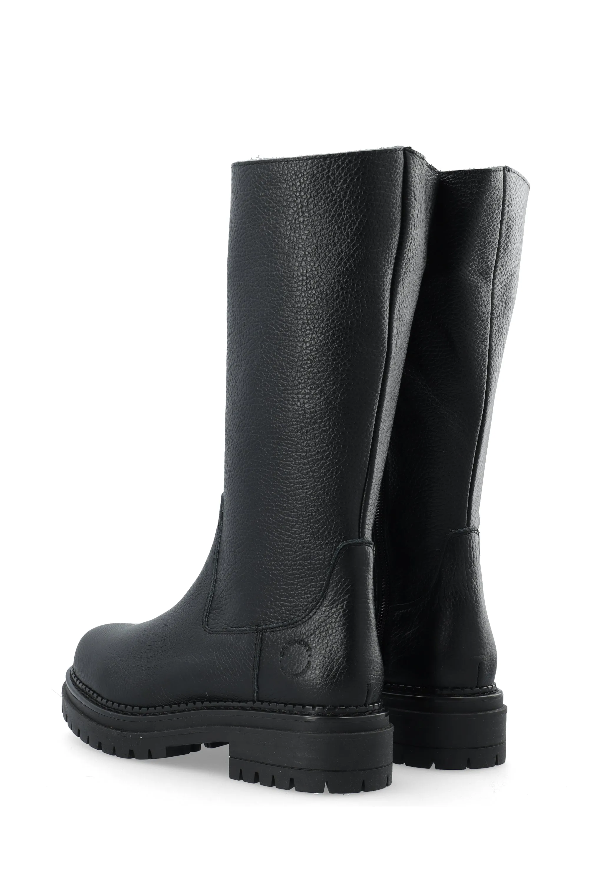 Caamalie Black High Leather Boots