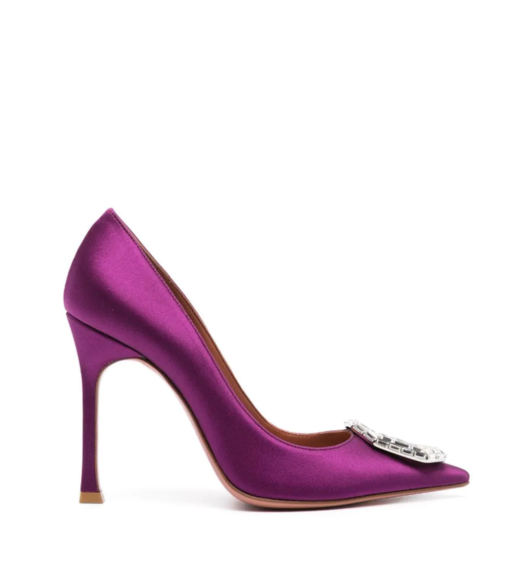 CAMELIA 105MM SATIN PUMPS