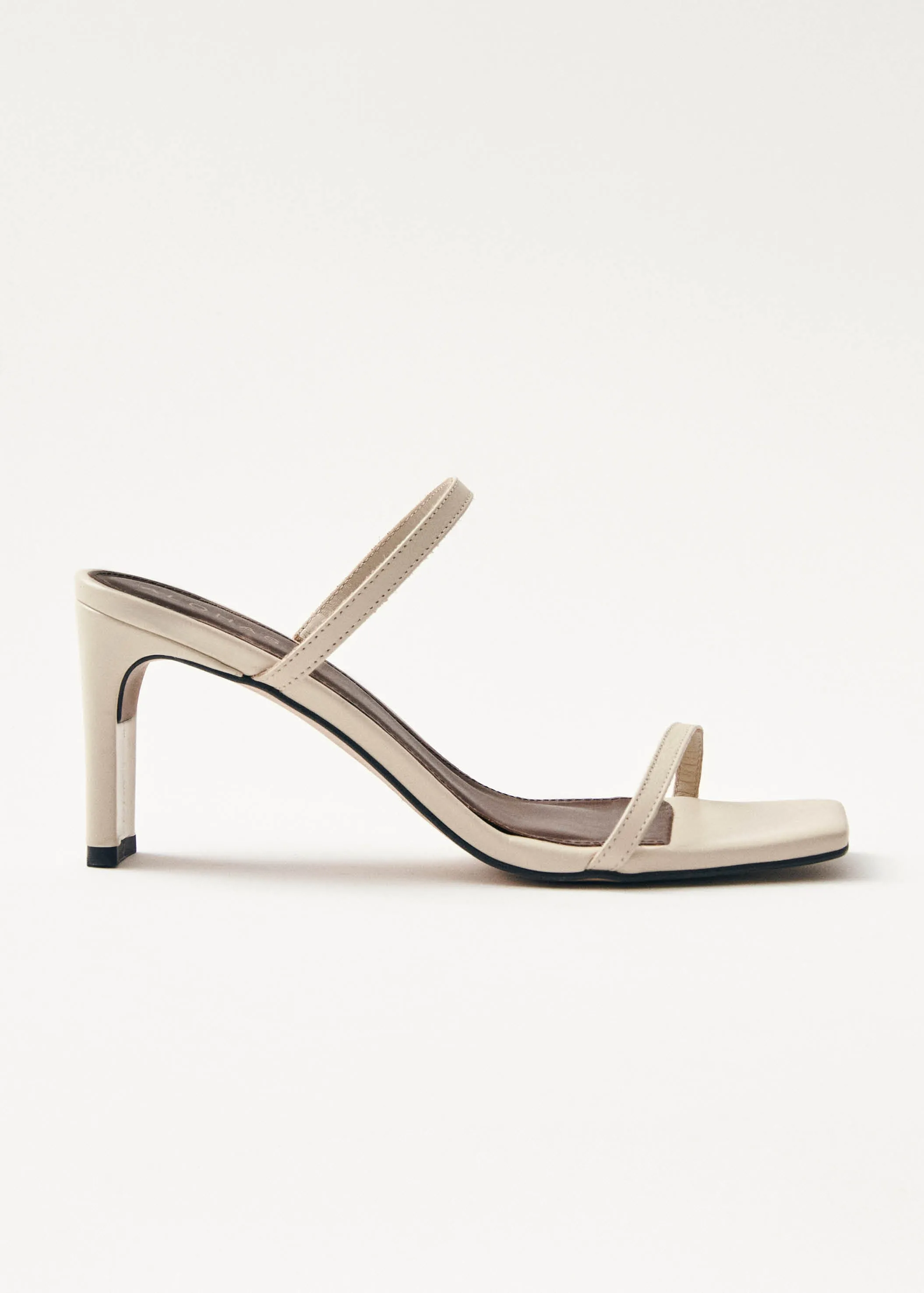 Cannes Beige Leather Sandals