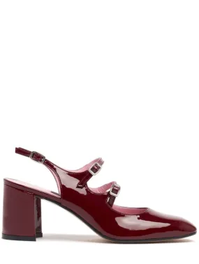 Carel   60mm Banana patent leather slingbacks 