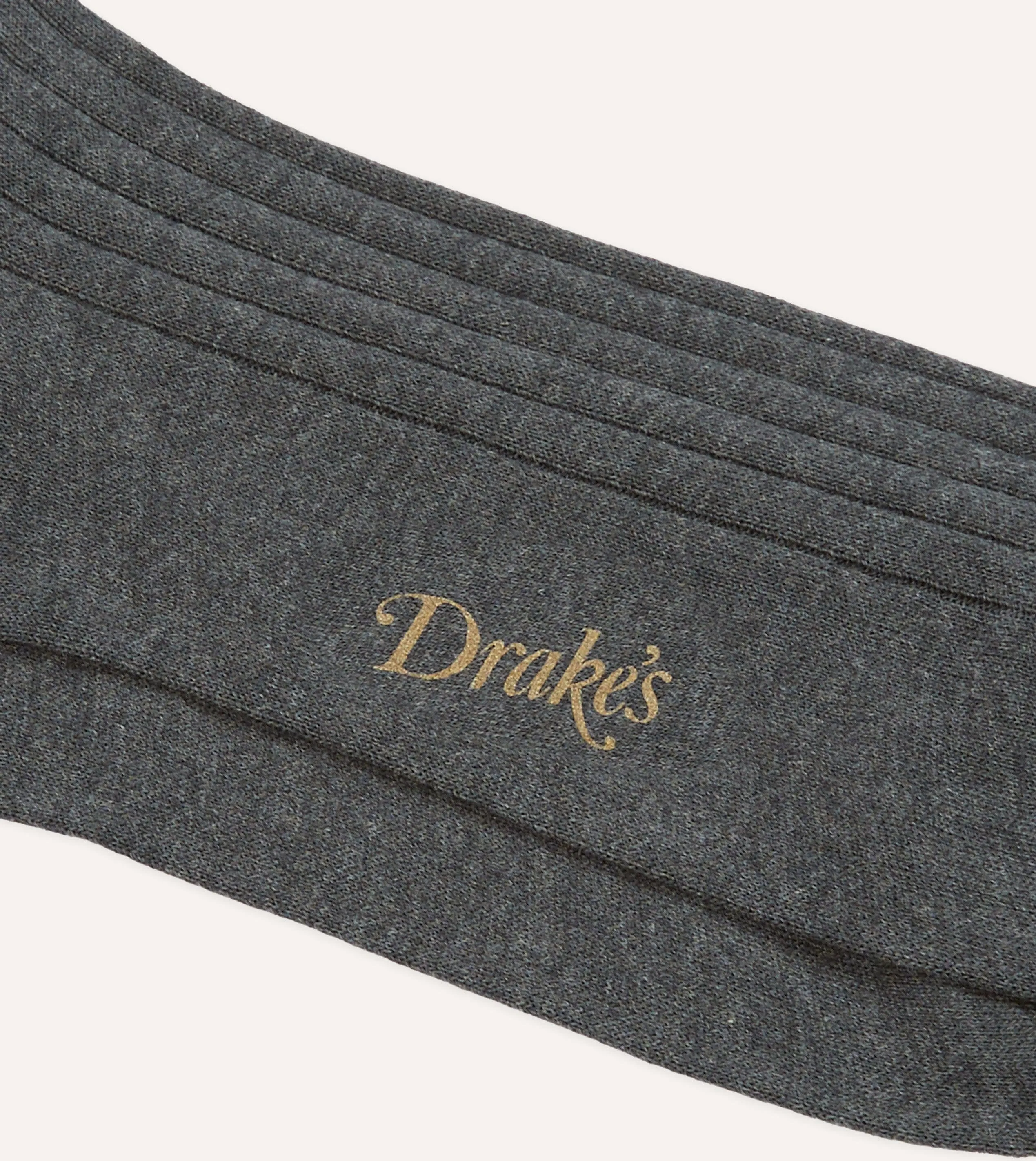 Charcoal Cotton Mid-Calf Socks