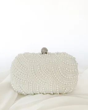 Chiara Pearl Bridal Clutch