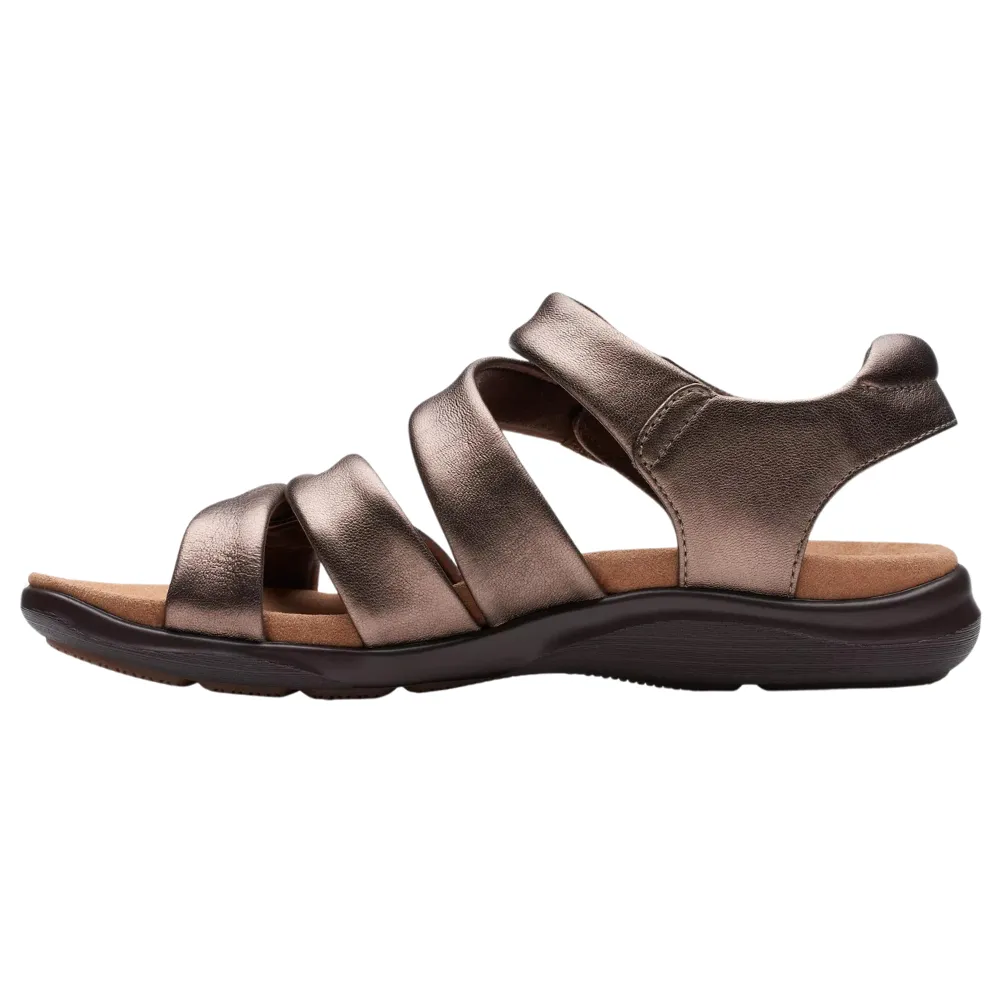 Clarks Kitly Ave Bronze Leather Sandal (Women's)