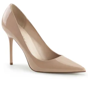 CLASSIQUE-20 Pleaser Shoes Nude Color Classic Pump