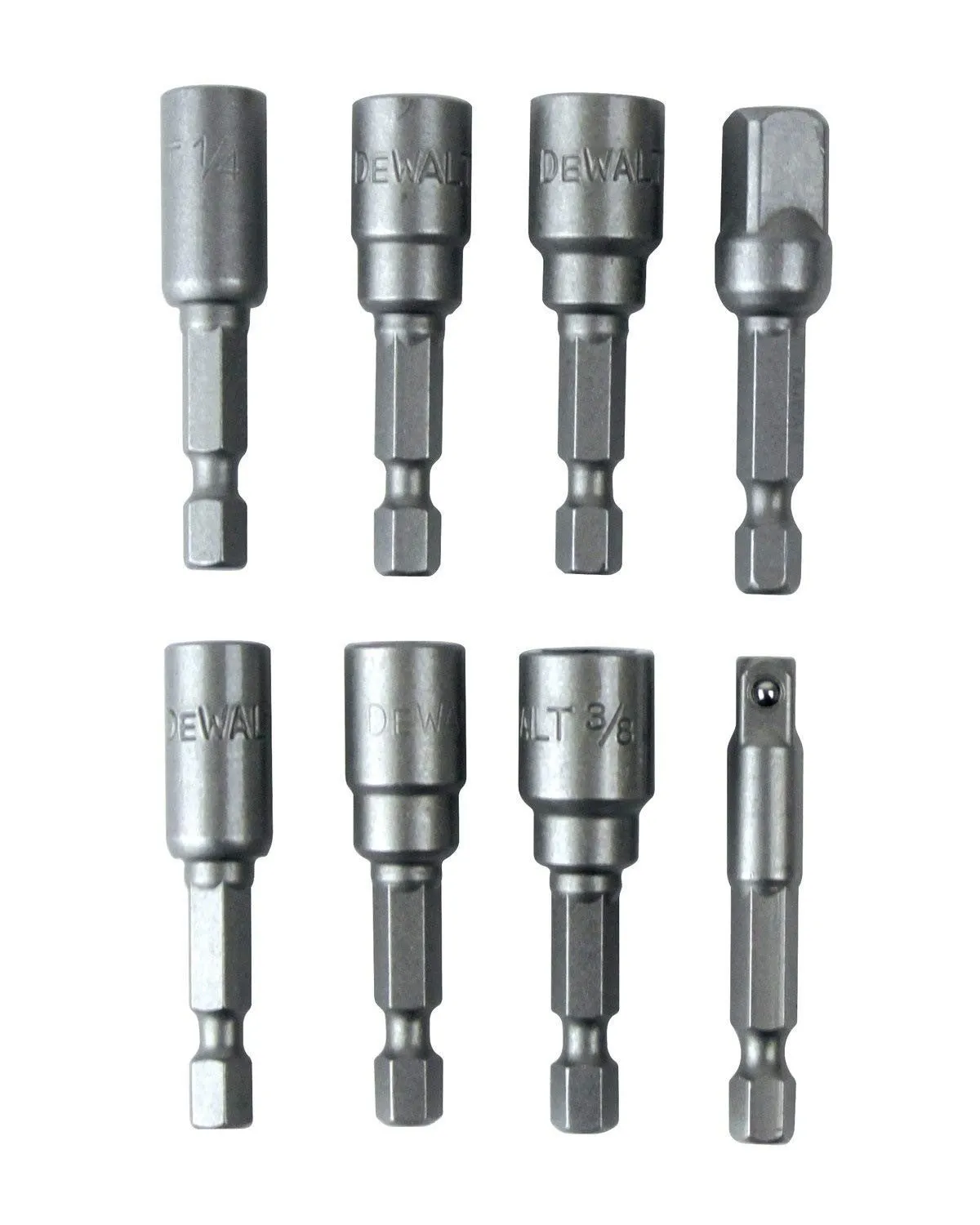 DEWALT DW2226M - 8pc Nutdriver/Socket Adapter Set