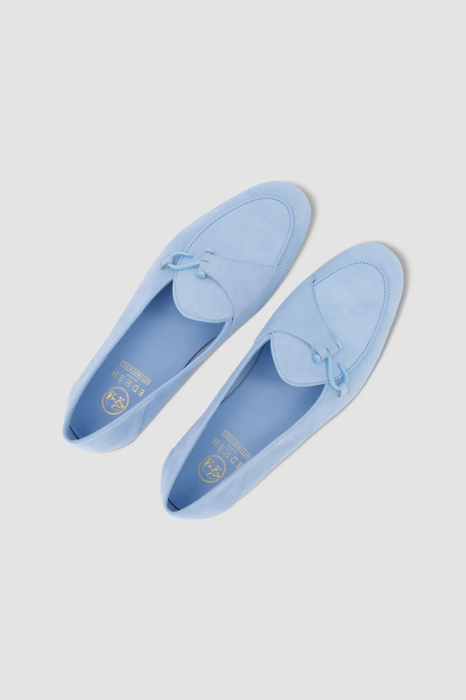 Edhen Milano Comporta Fly Light Blue Suede Loafers