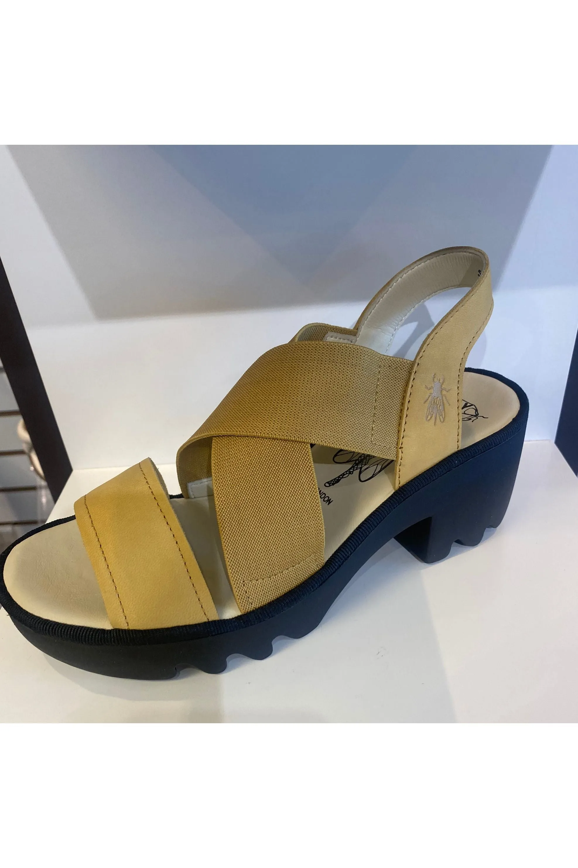 Fly London Elastic and Leather Sandal - Style TAJI