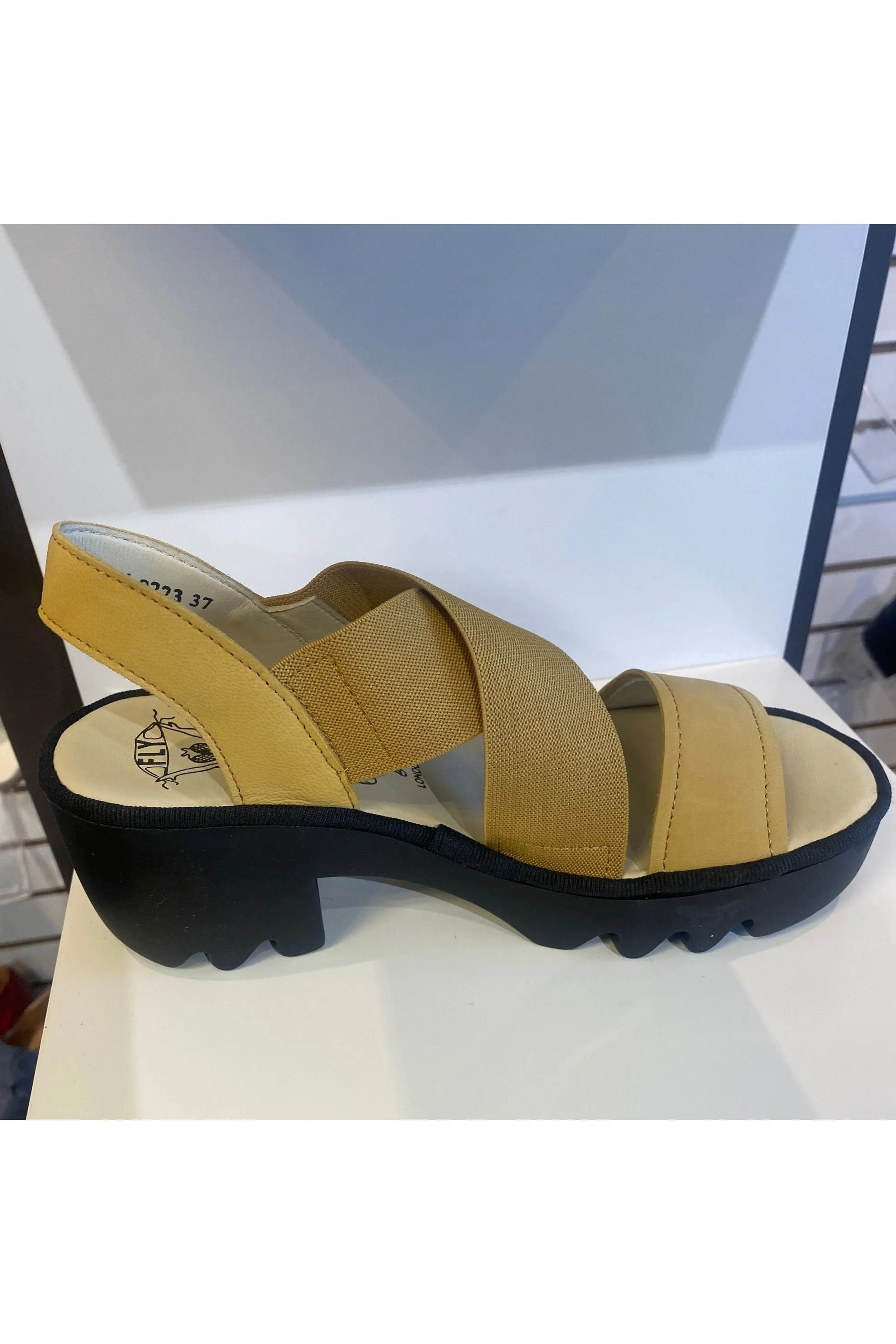 Fly London Elastic and Leather Sandal - Style TAJI