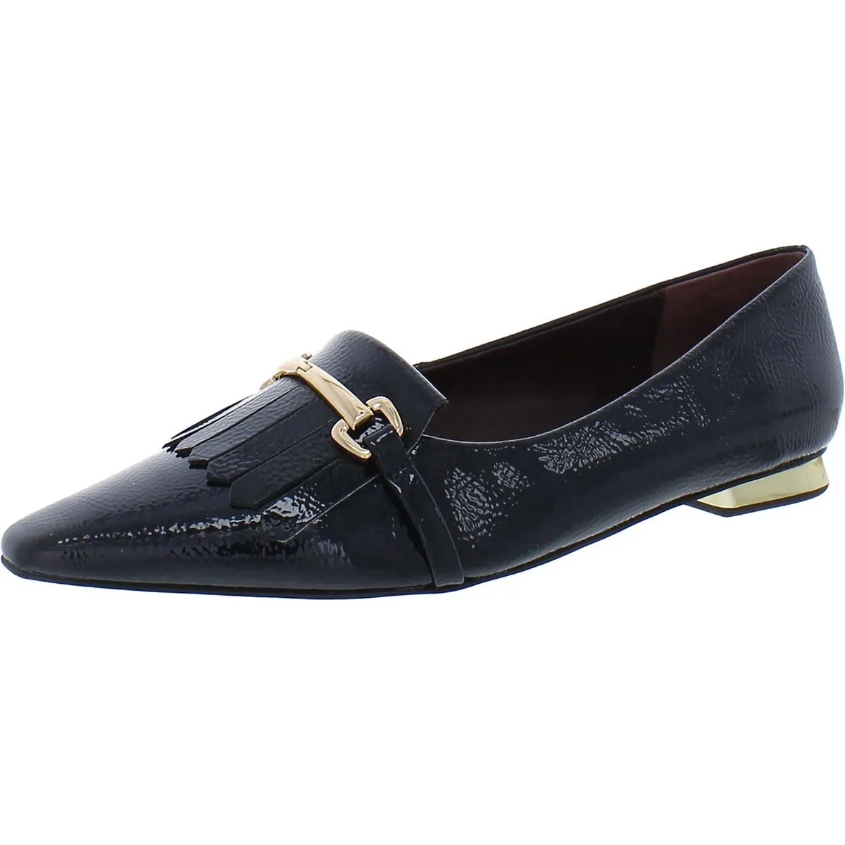 Franco Sarto Womens Rina Fold-Over Slip On Ballet Flats