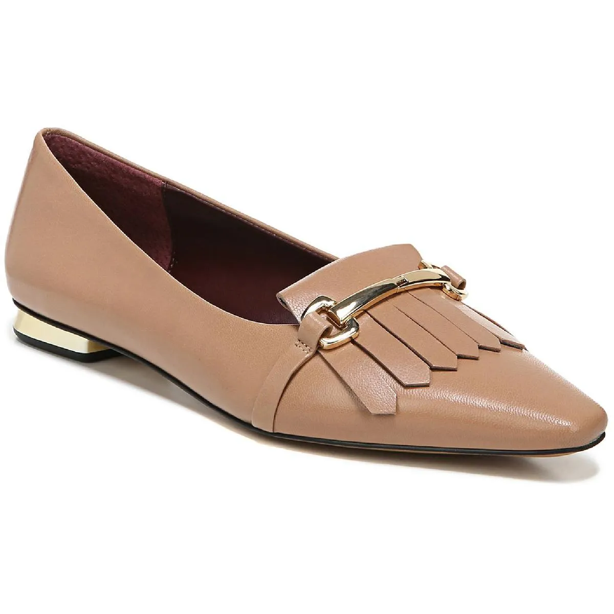 Franco Sarto Womens Rina Fold-Over Slip On Ballet Flats