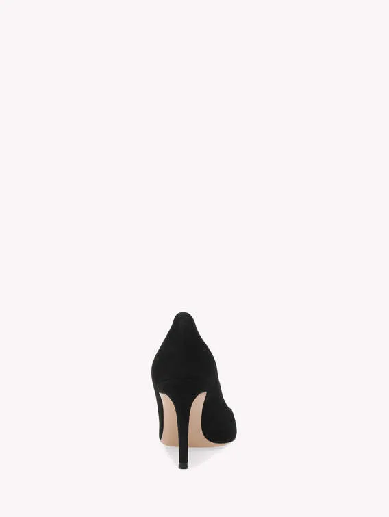 G2458085RICCAMNERO 85MM Suede pump