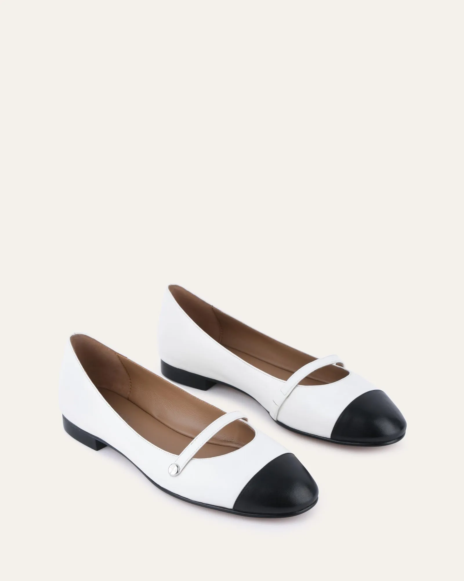 HEIDI DRESS FLATS WHITE MULTI