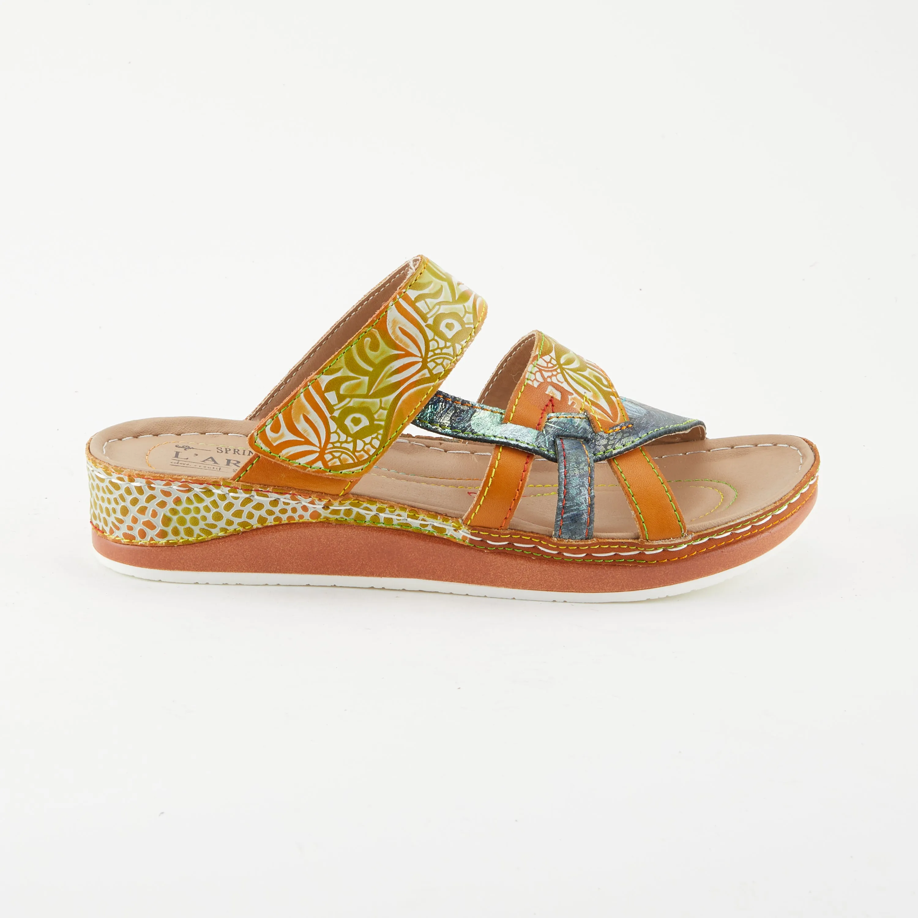 L'Artiste Caiman Slide Sandal