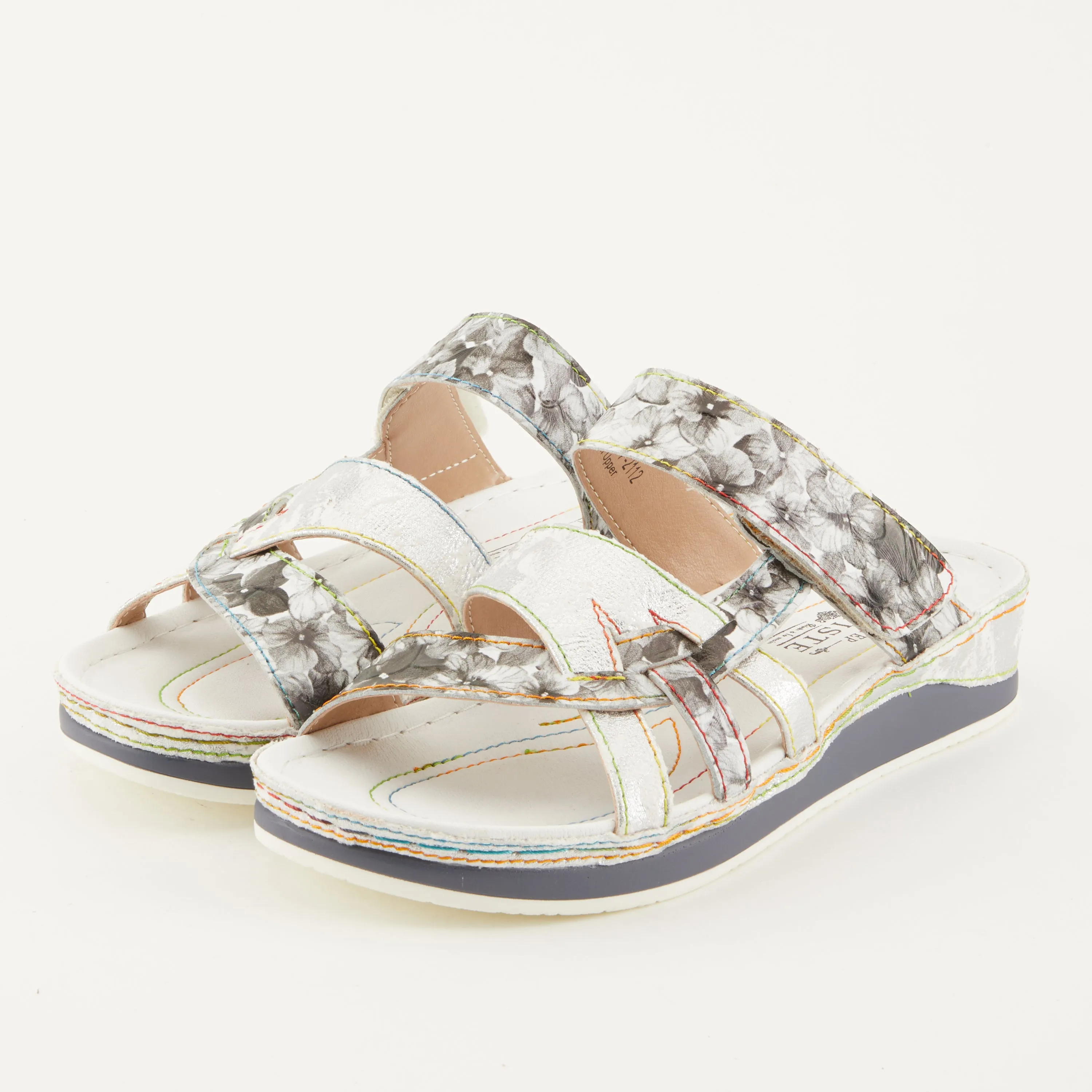 L'Artiste Caiman Slide Sandal