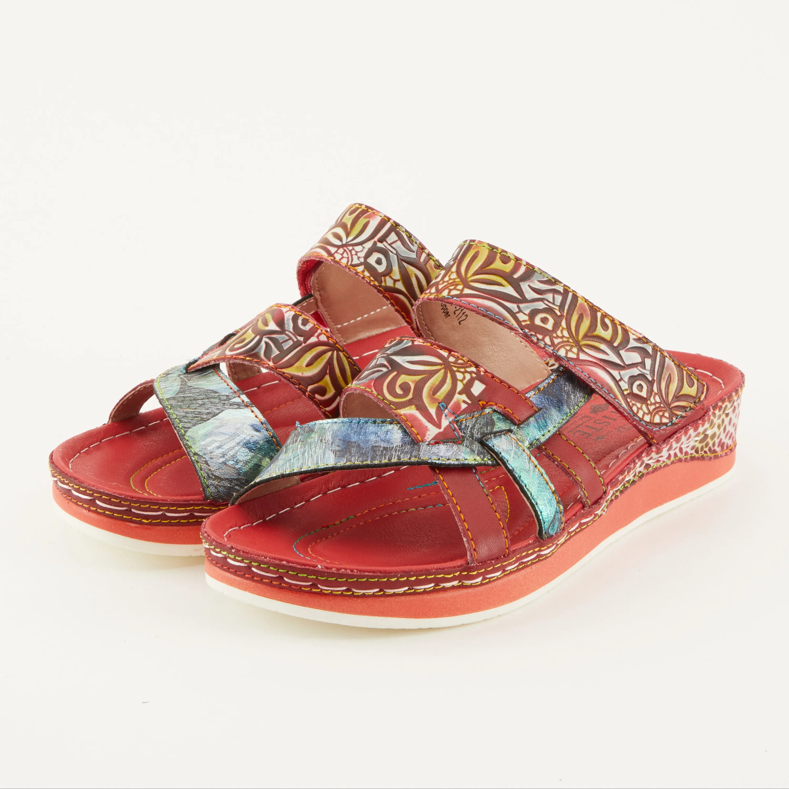 L'Artiste Caiman Slide Sandal