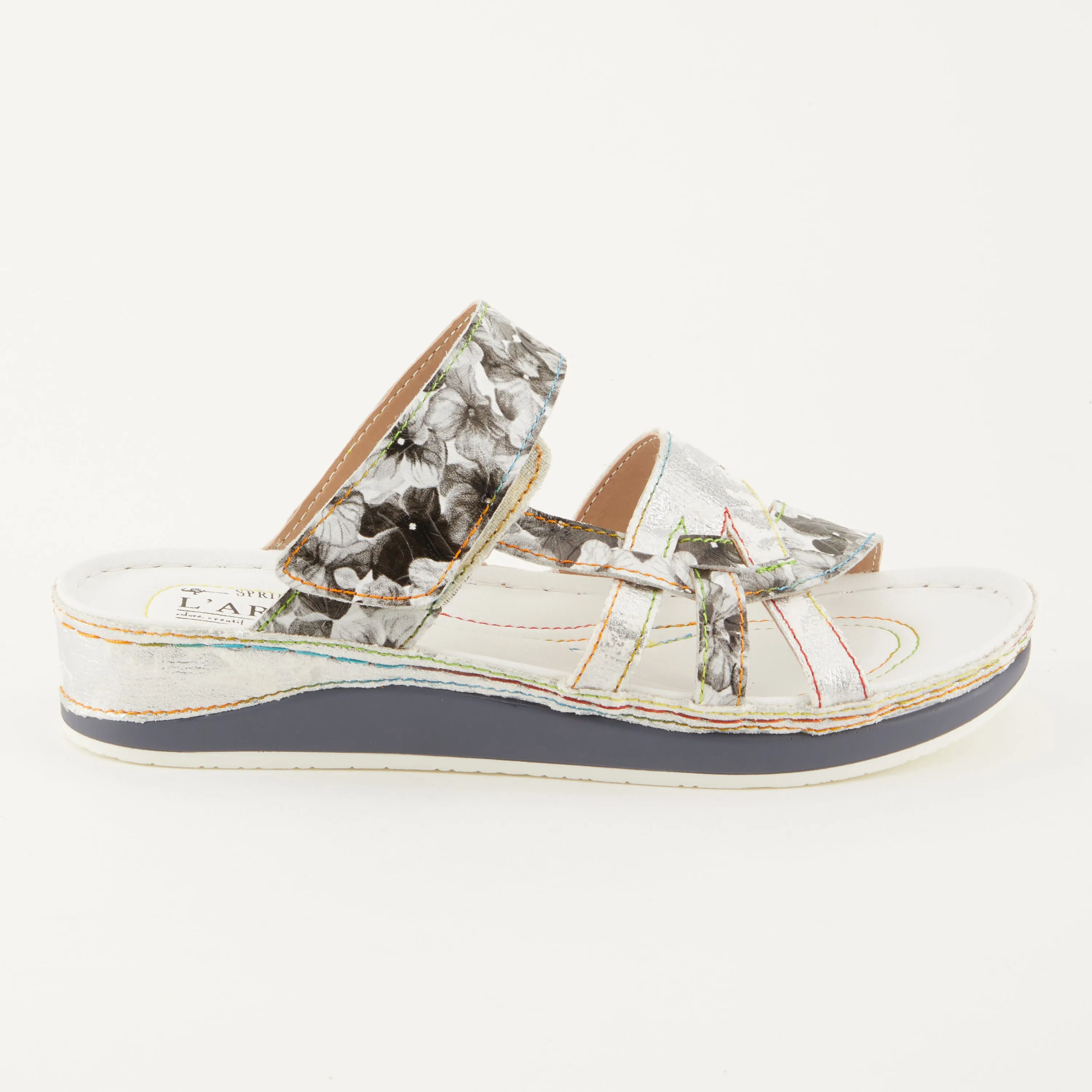 L'Artiste Caiman Slide Sandal