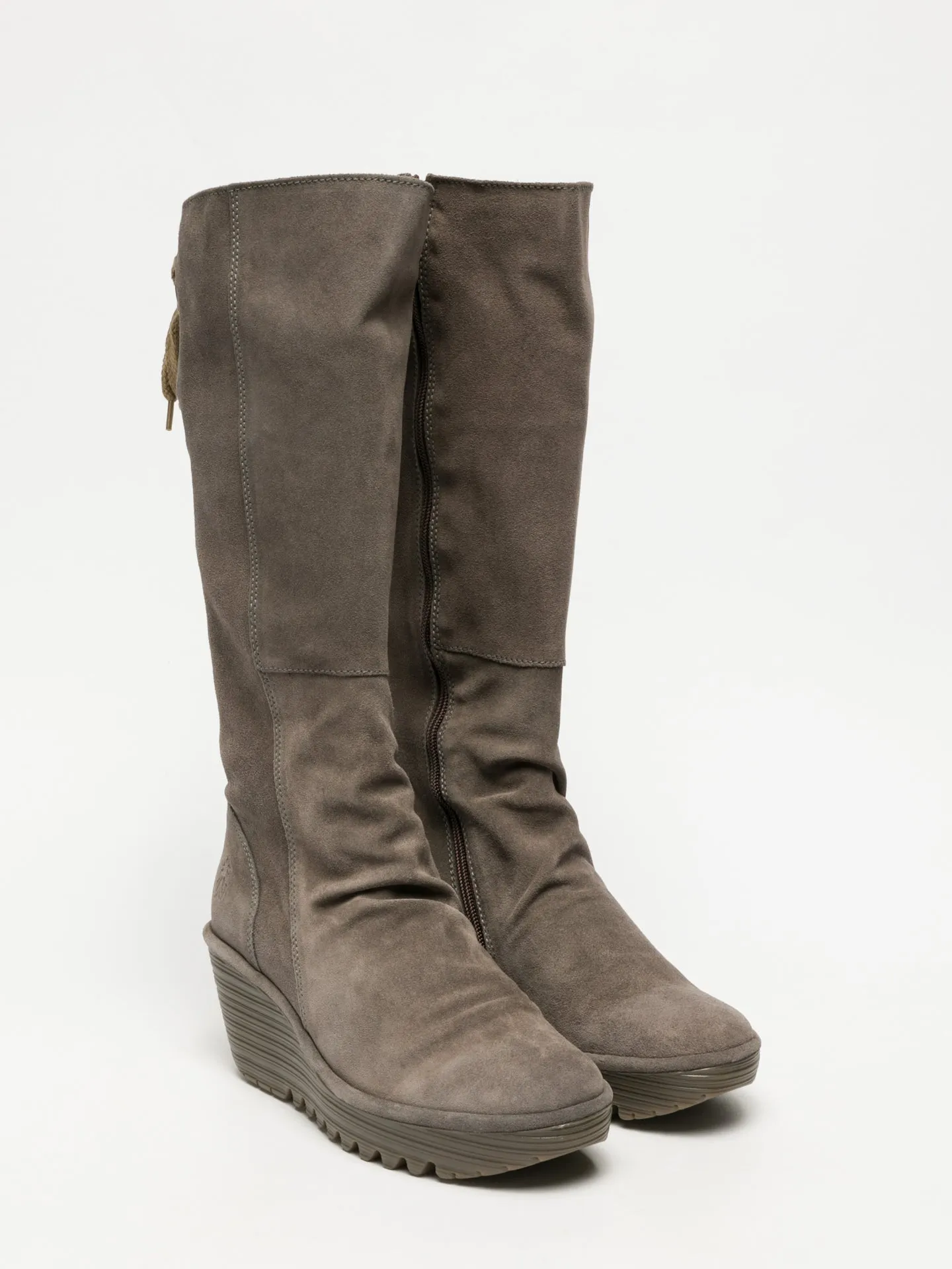 LightGray Knee-High Boots