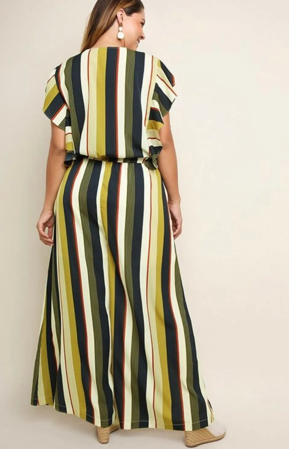 Multicolor Striped Jumpsuit PLUS