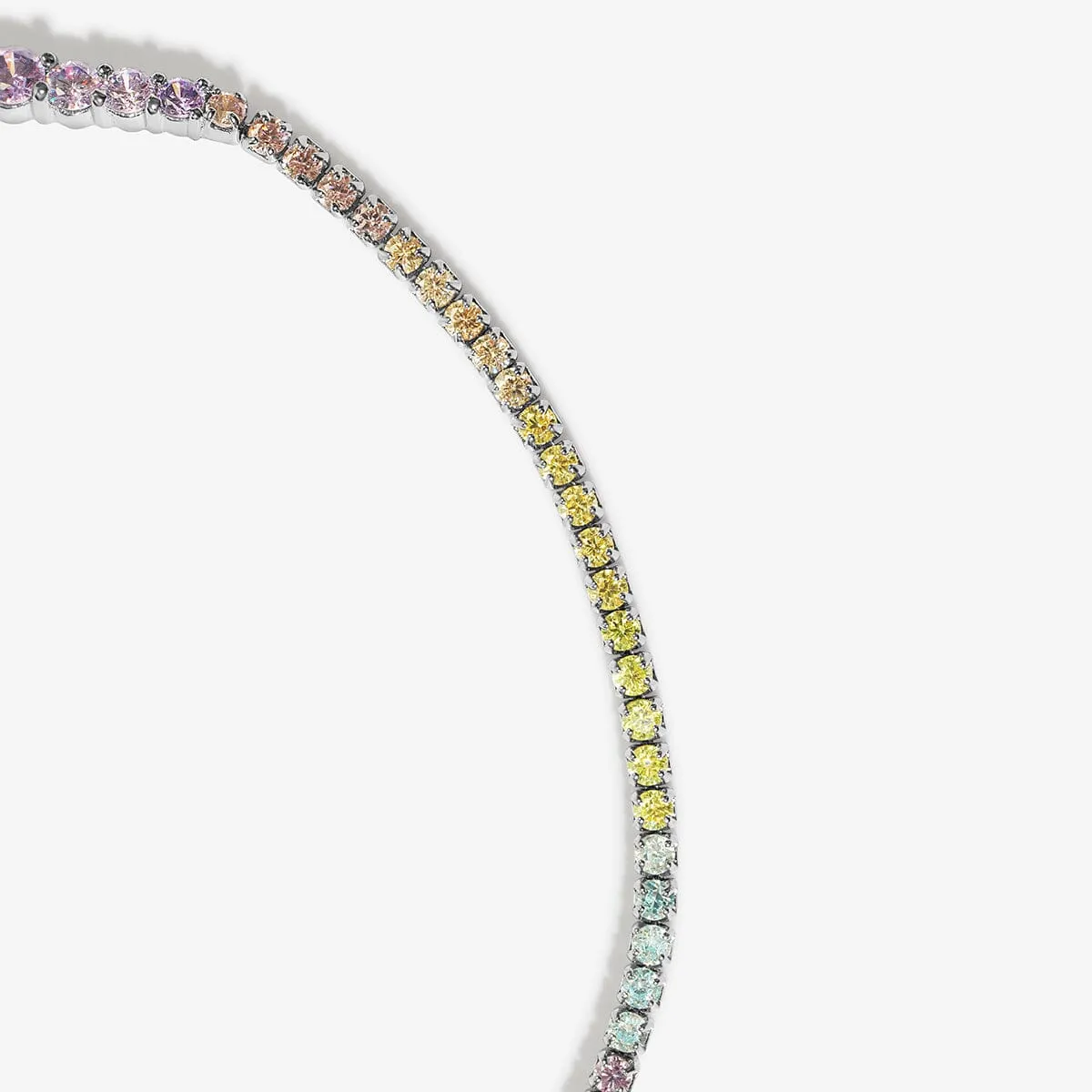 Nitish rainbow tennis bracelet