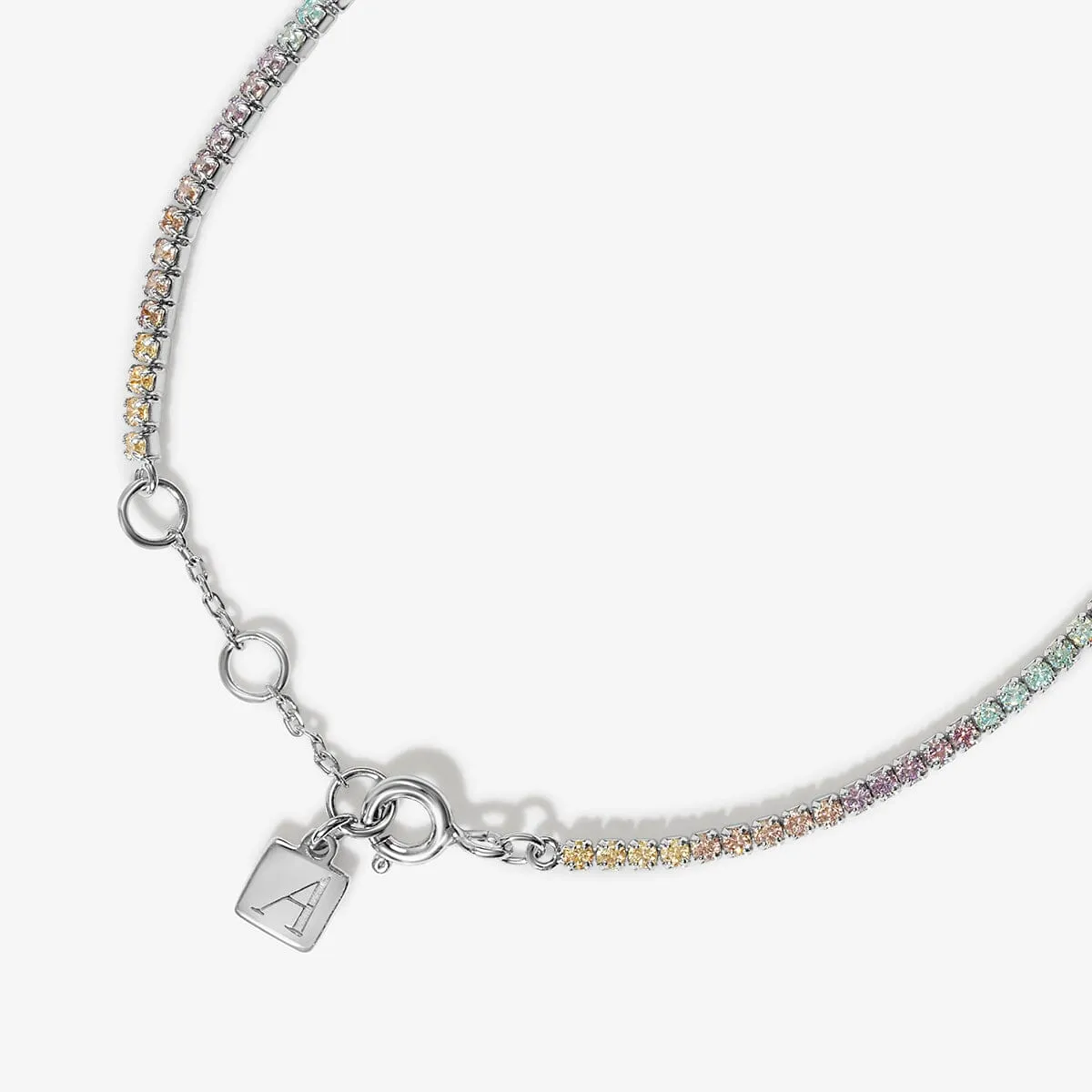 Nitish rainbow tennis bracelet