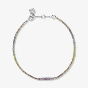 Nitish rainbow tennis bracelet