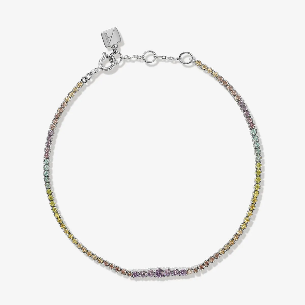 Nitish rainbow tennis bracelet