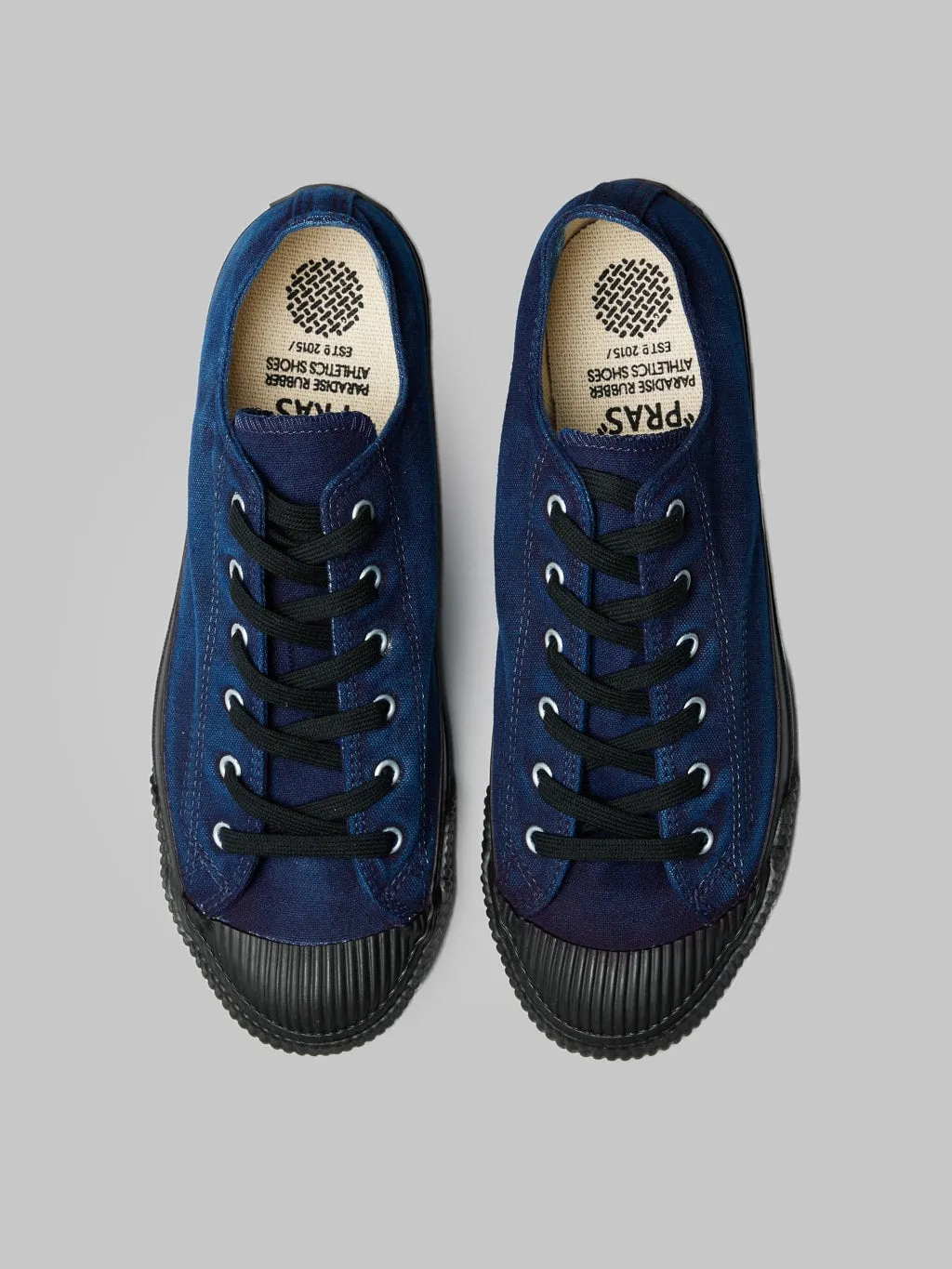 Pras Shellcap Low Indigo Hand Dyed Sneakers