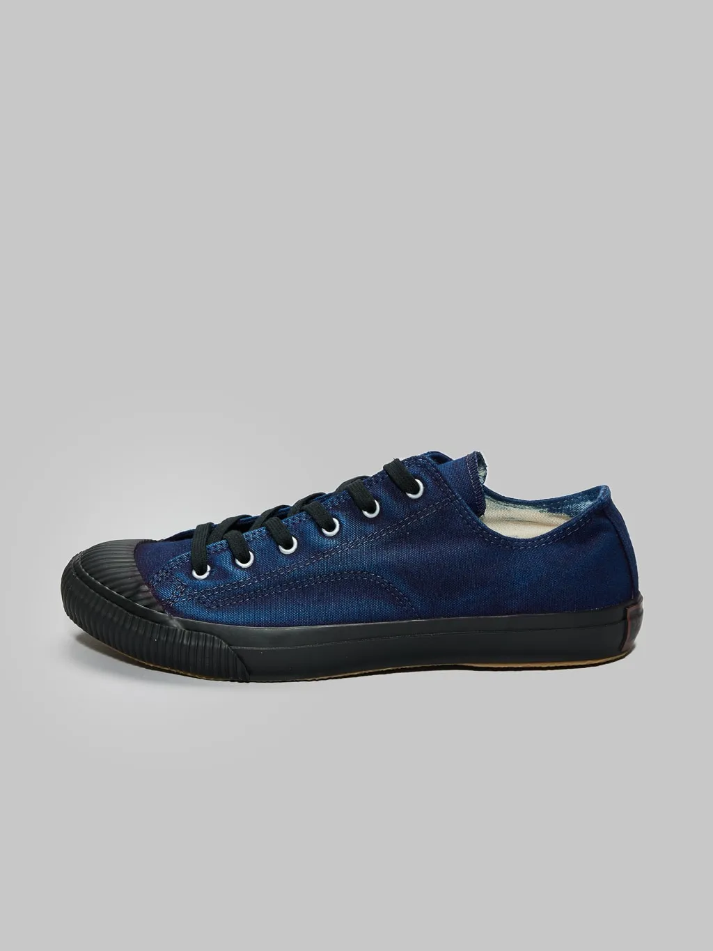 Pras Shellcap Low Indigo Hand Dyed Sneakers