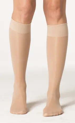 Sheer Fashion | Knee High Compression Stockings | Closed Toe | 15-20 mmHg